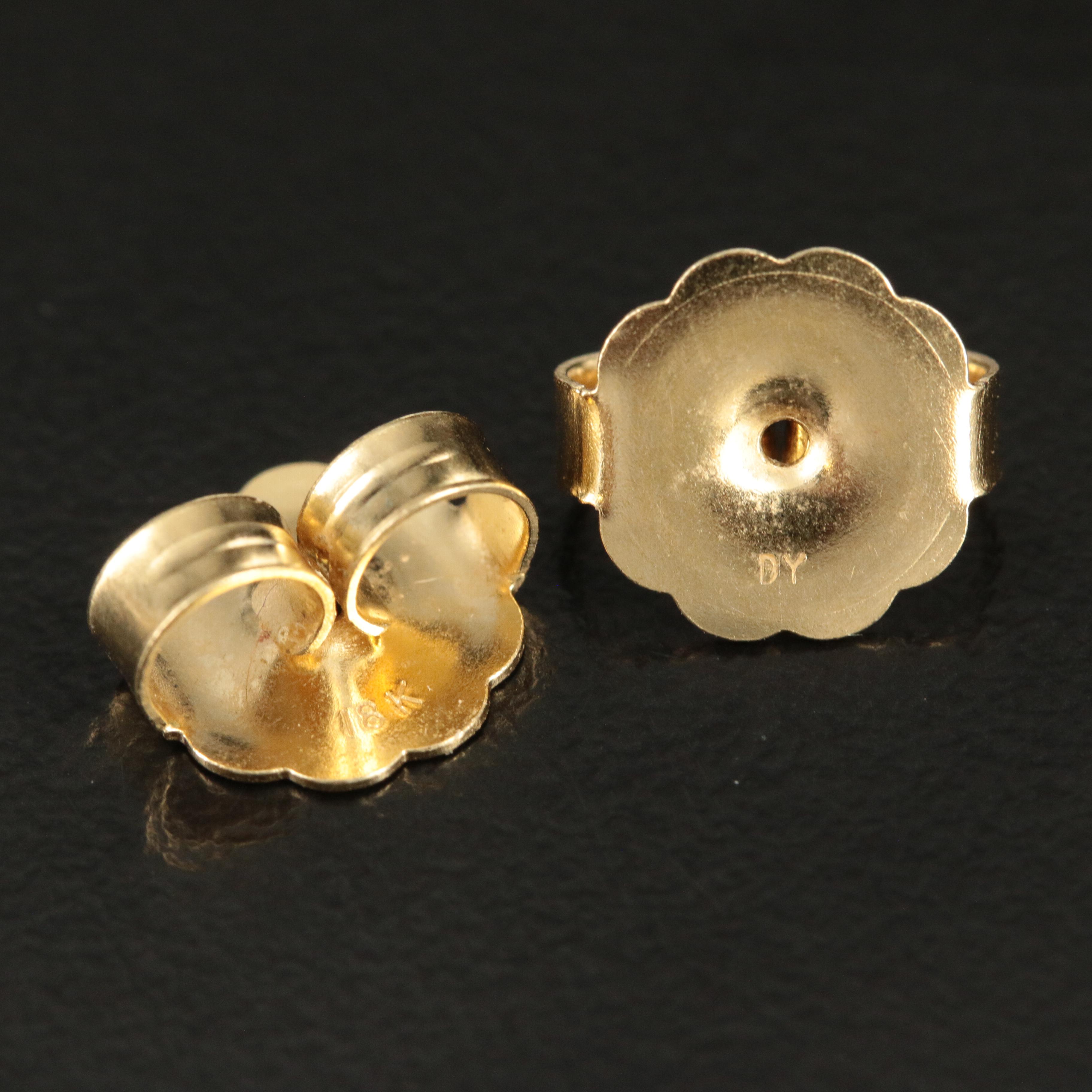 David Yurman "Metro" Sterling and 14K Small Hoop Earrings