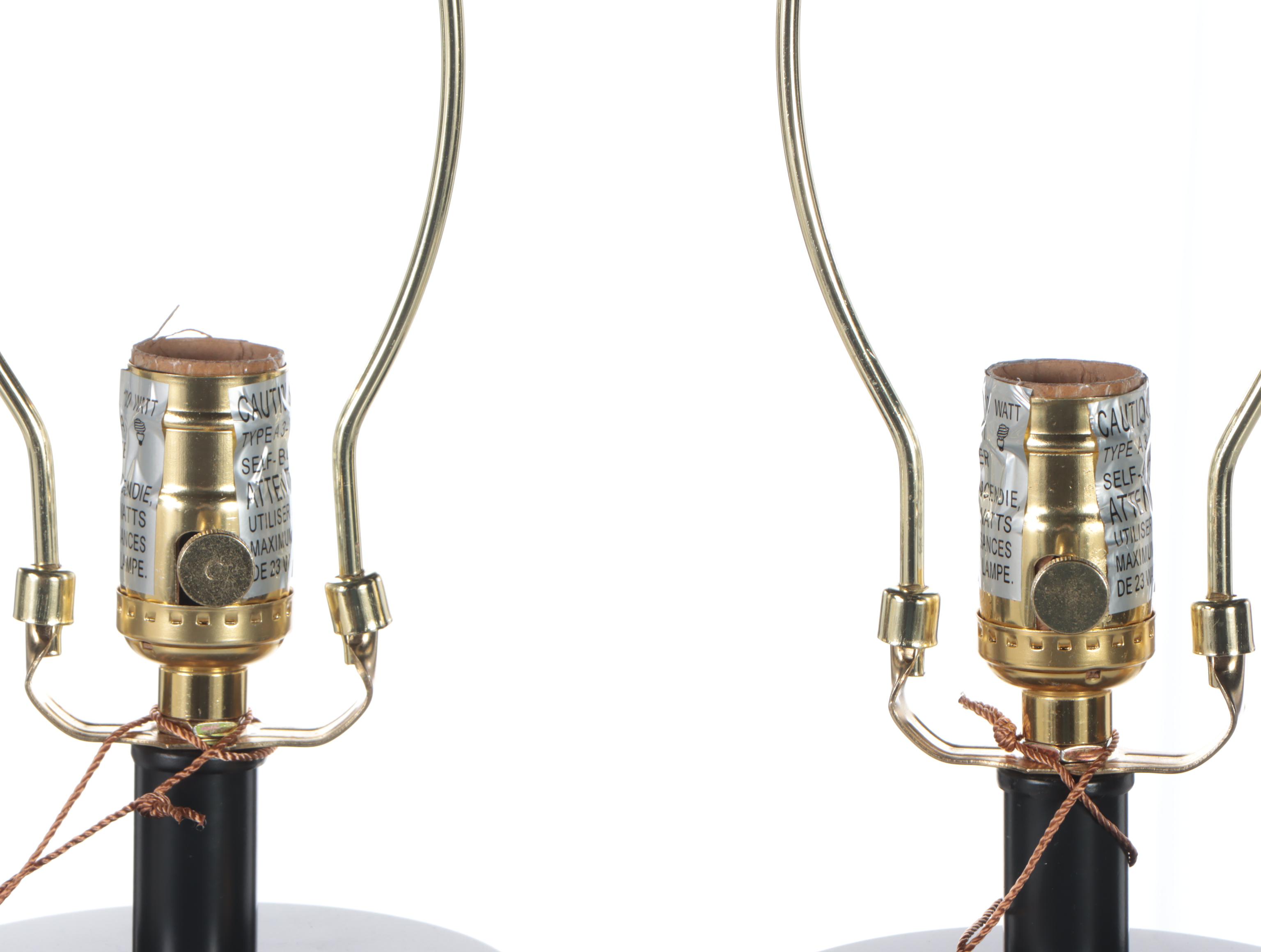 Ralph Lauren "Payton" Glass and Metal Table Lamps