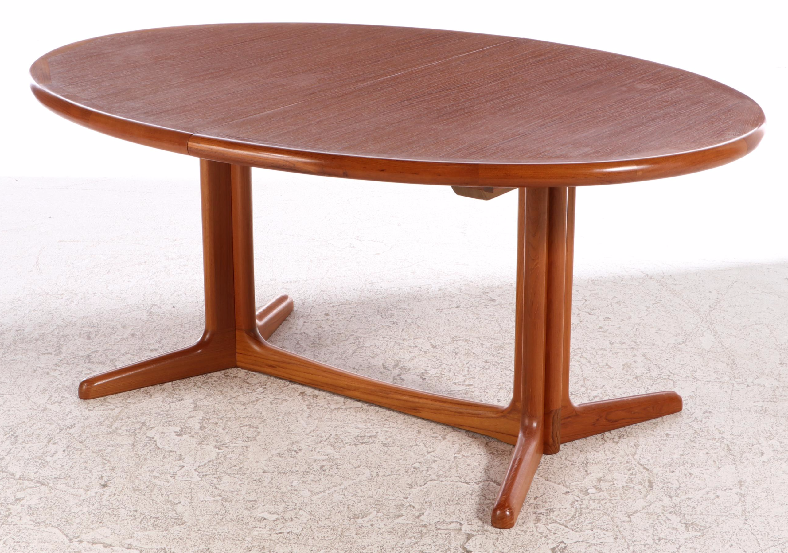 Seven-Piece Danish Modern Teak Dining Set, Incl. E. Valentinsen and L. Møller