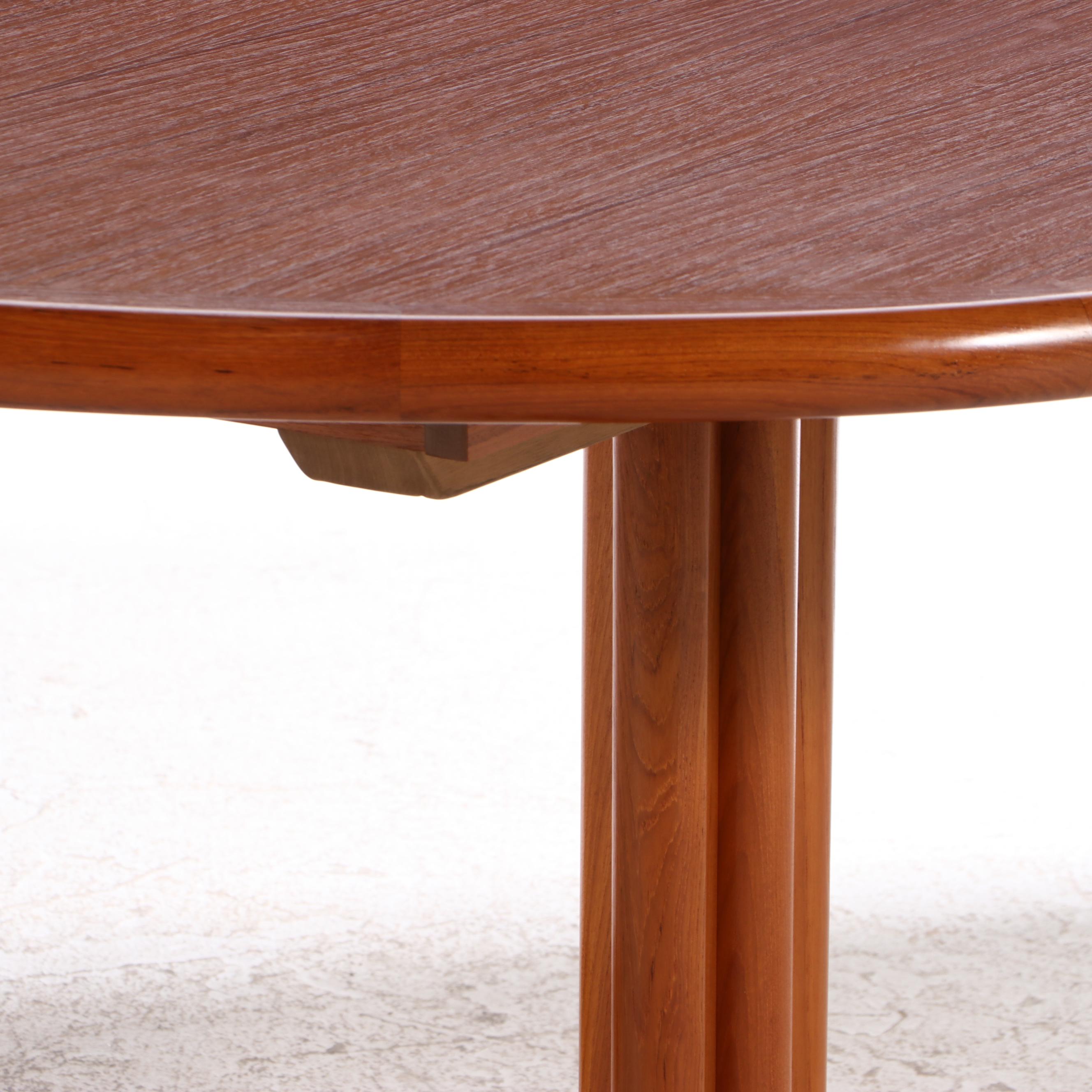 Seven-Piece Danish Modern Teak Dining Set, Incl. E. Valentinsen and L. Møller