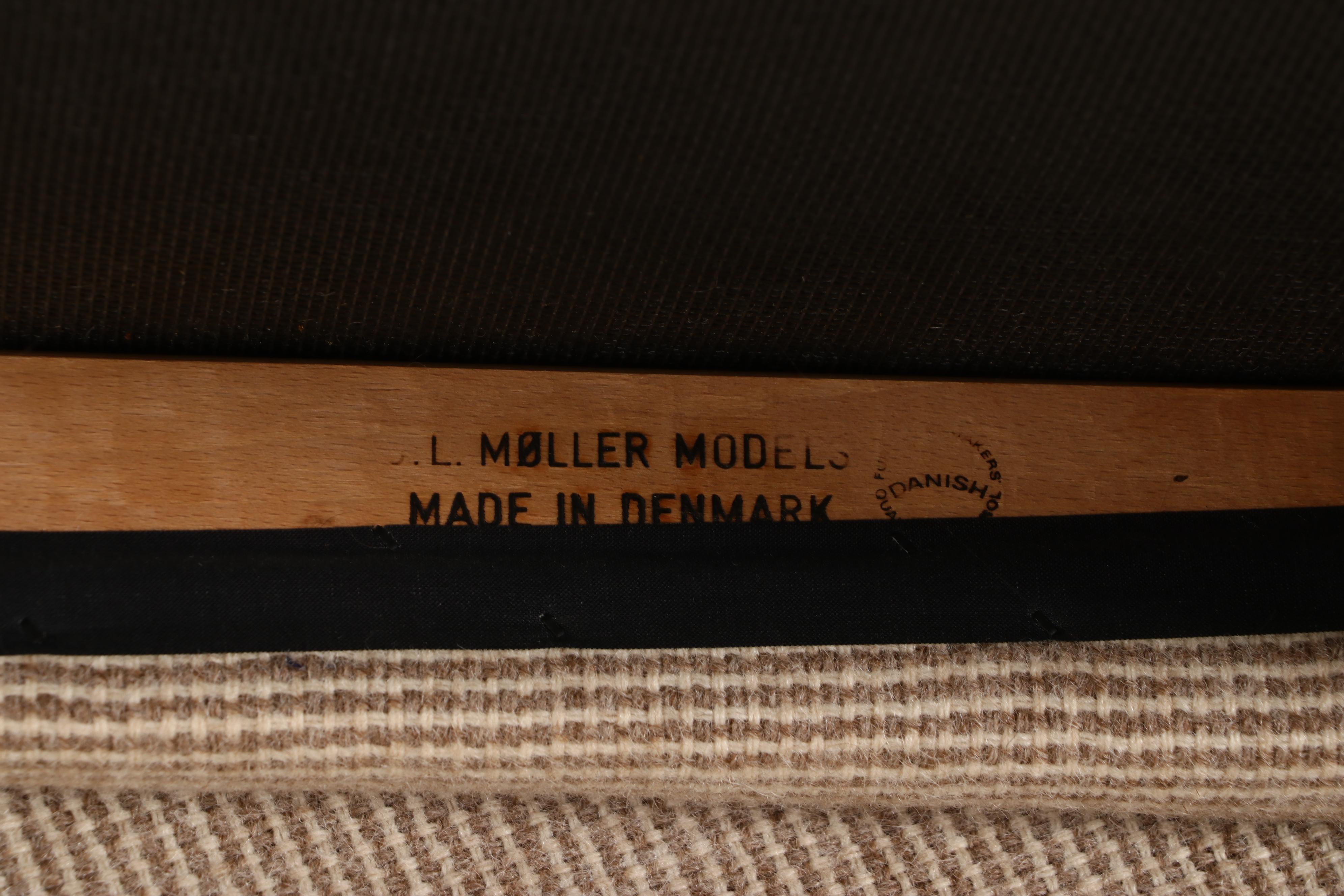 Seven-Piece Danish Modern Teak Dining Set, Incl. E. Valentinsen and L. Møller