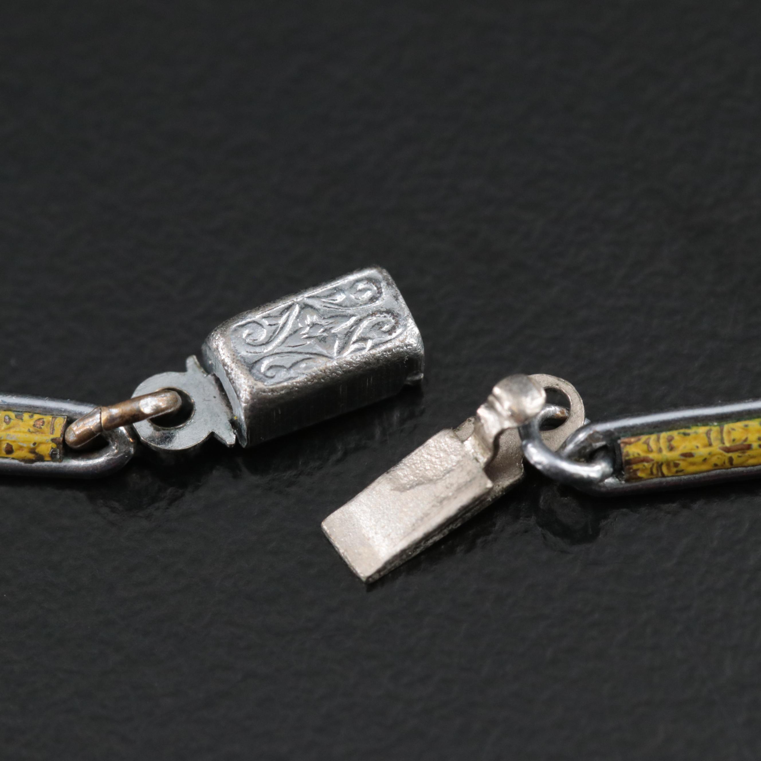 Art Deco Glass Necklace