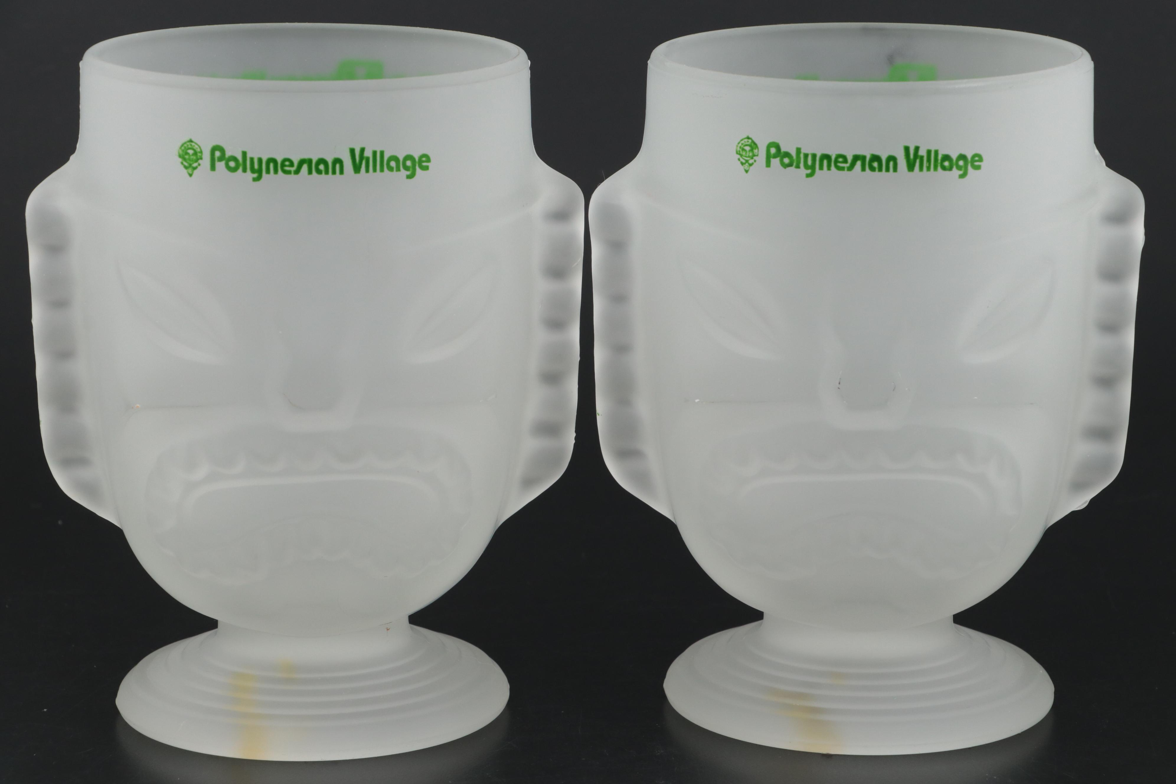 Walt Disney "Polynesian Village" Tiki Glasses