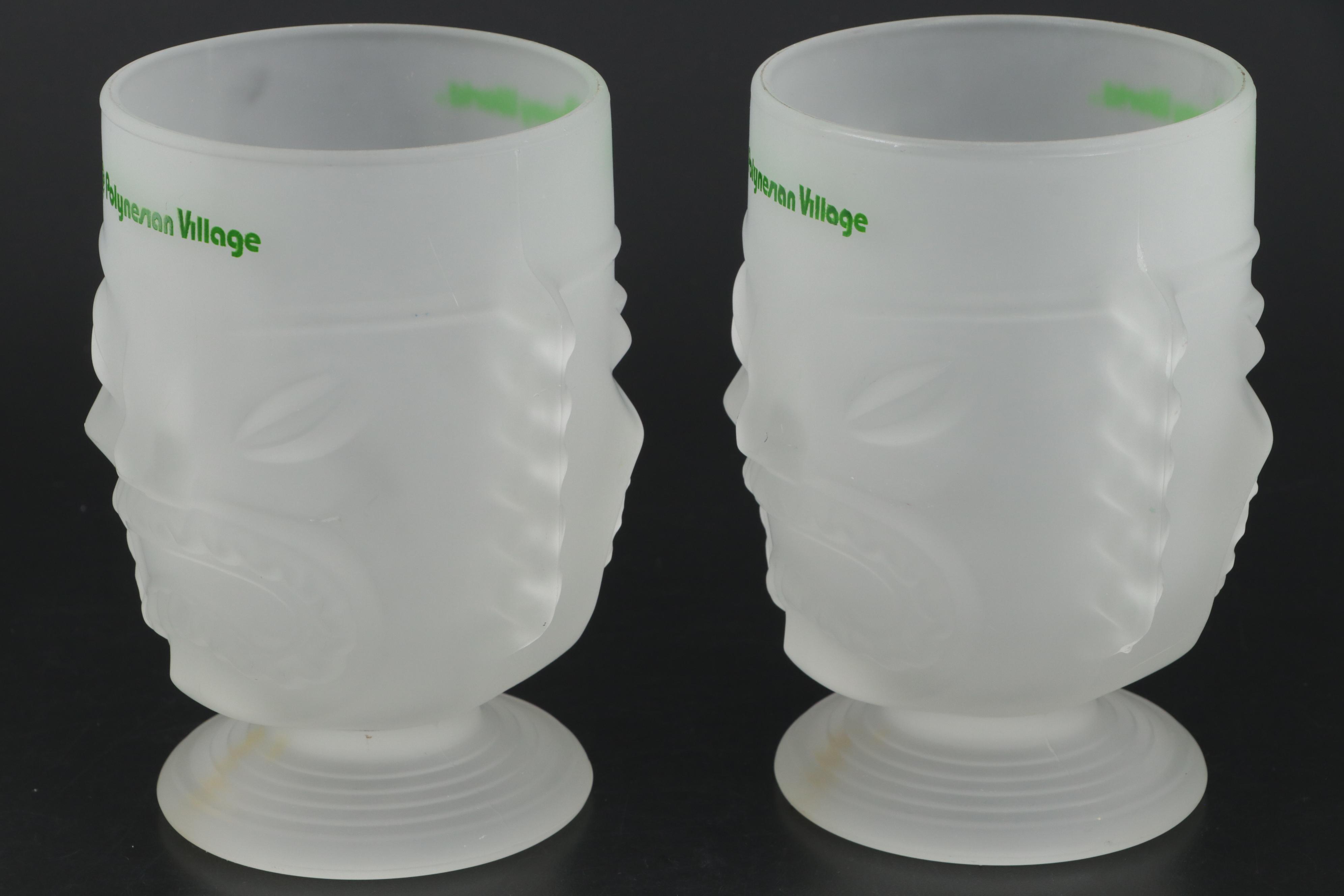 Walt Disney "Polynesian Village" Tiki Glasses