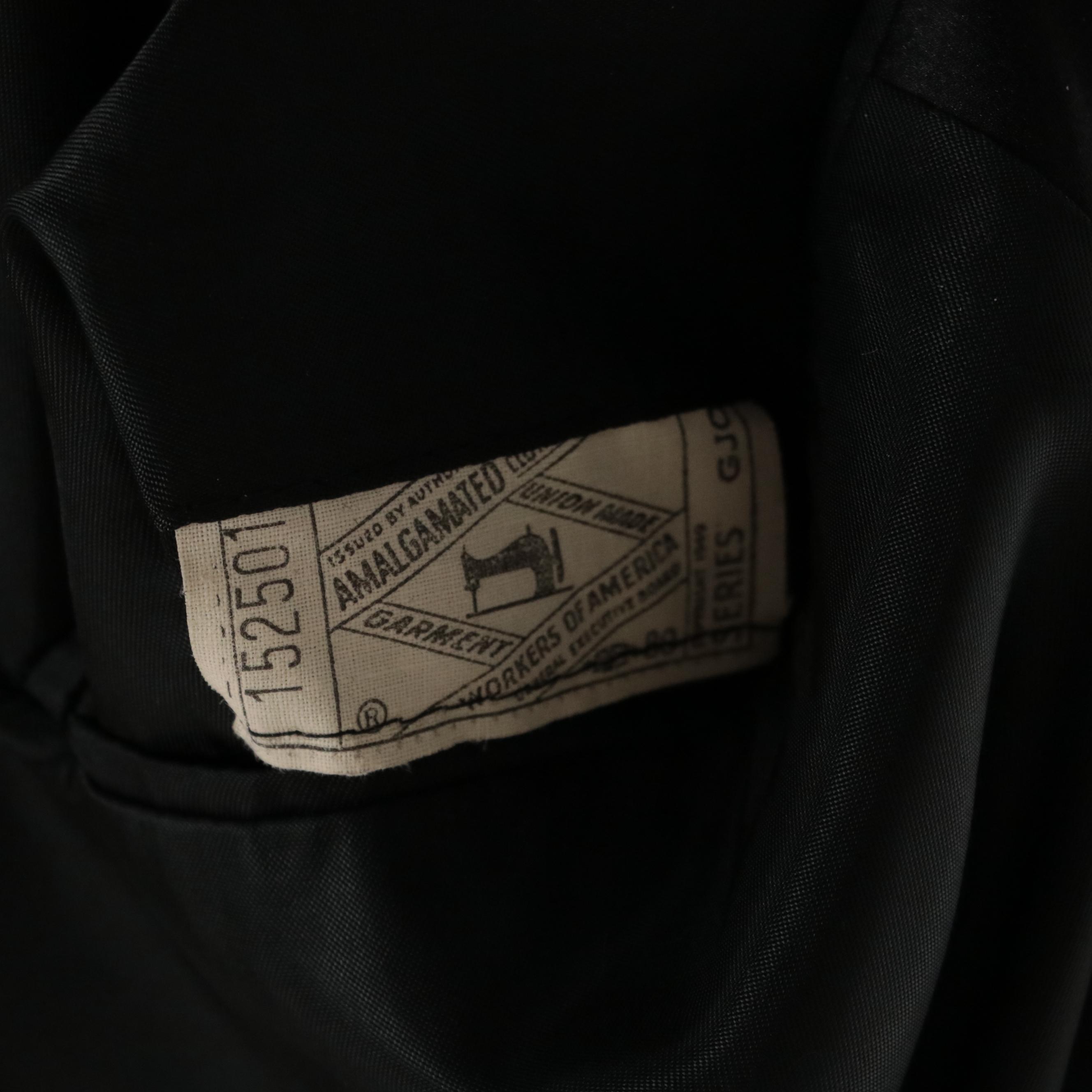 Men's Brooks Brothers 346 Satin Lapel Tuxedo in Black Wool