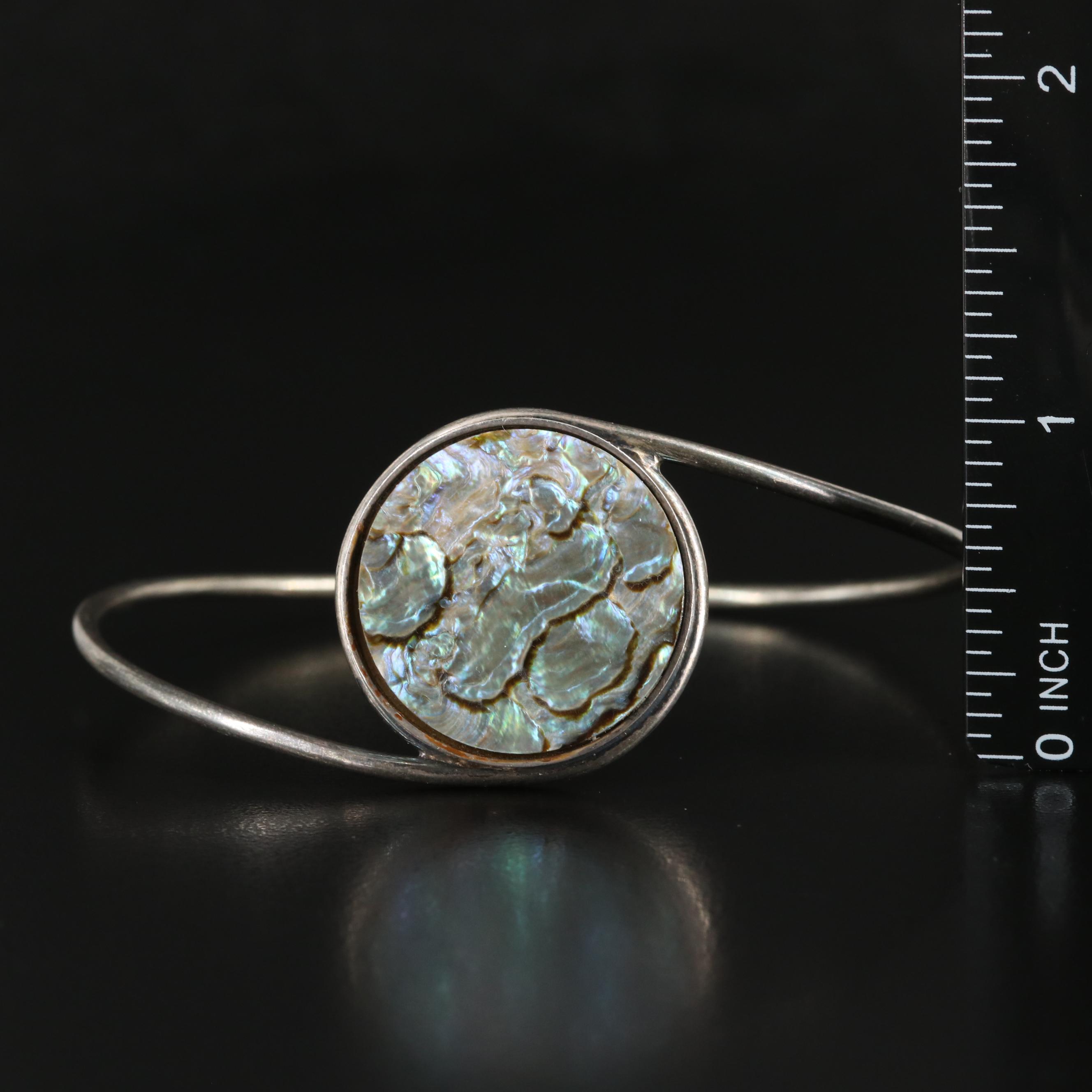 Sterling Abalone Bracelet