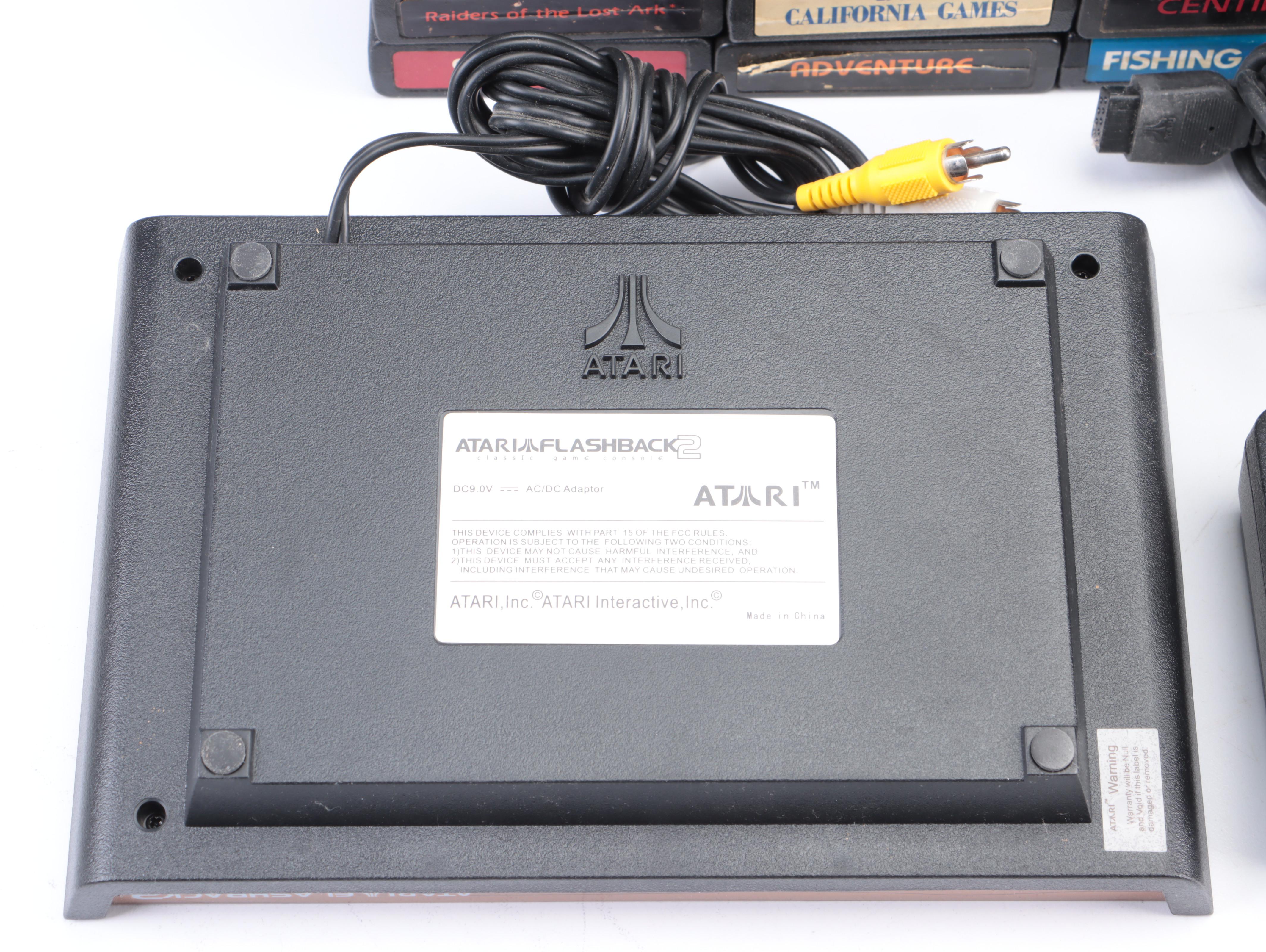 Atari Flashback 2 with Controllers and Game Collection