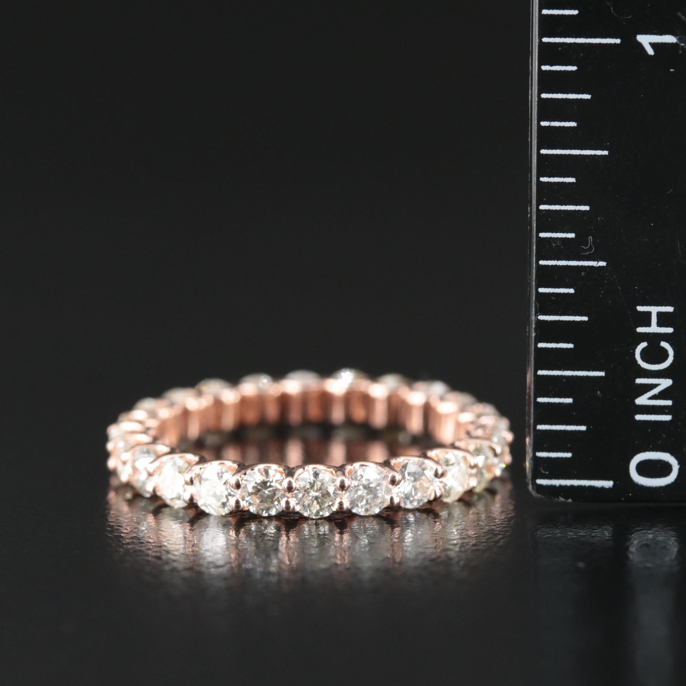 14K Rose Gold 2.03 CTW Diamond Eternity Band