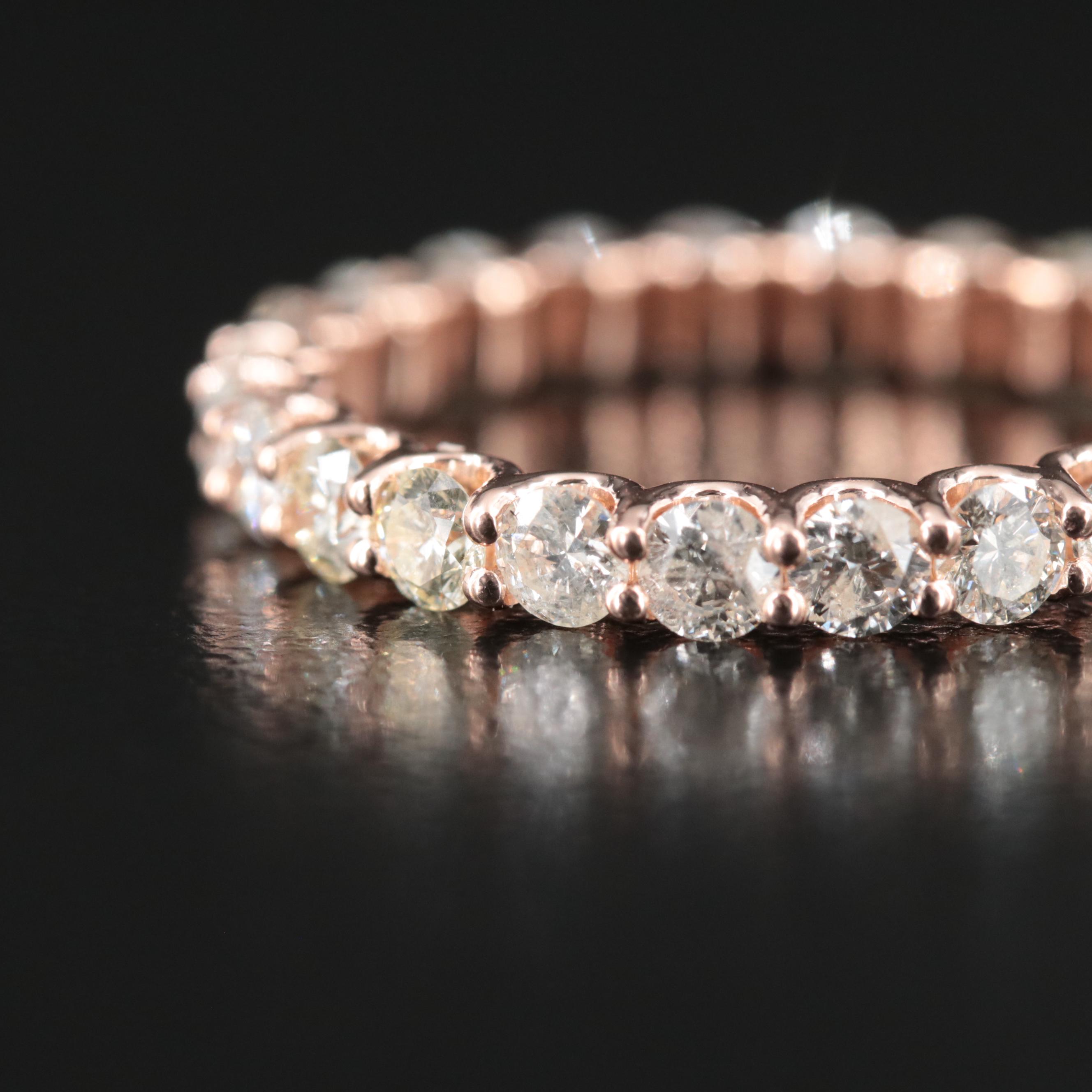14K Rose Gold 2.03 CTW Diamond Eternity Band