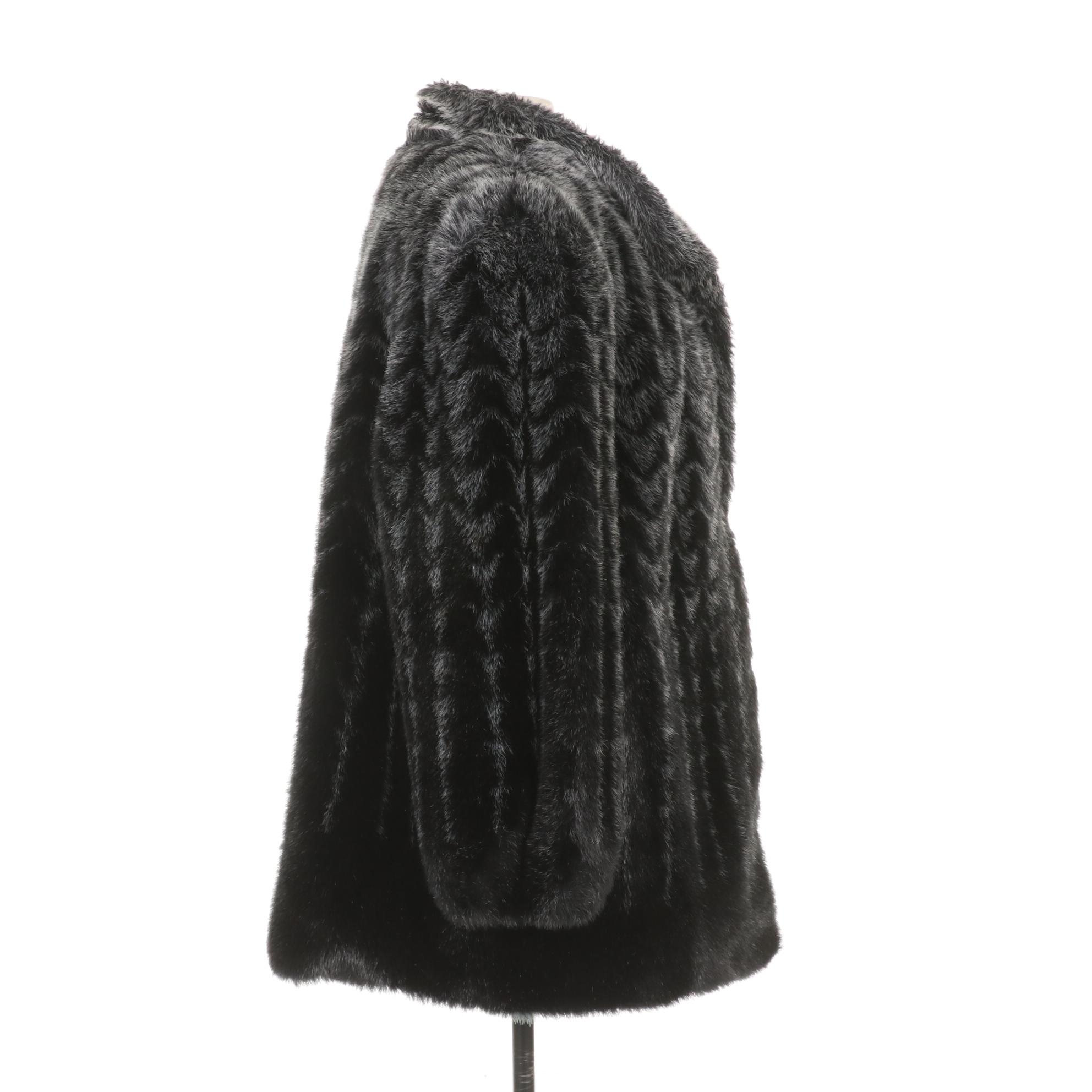 Fox Fur Hat with Style VI Ltd. Faux Fur Coat