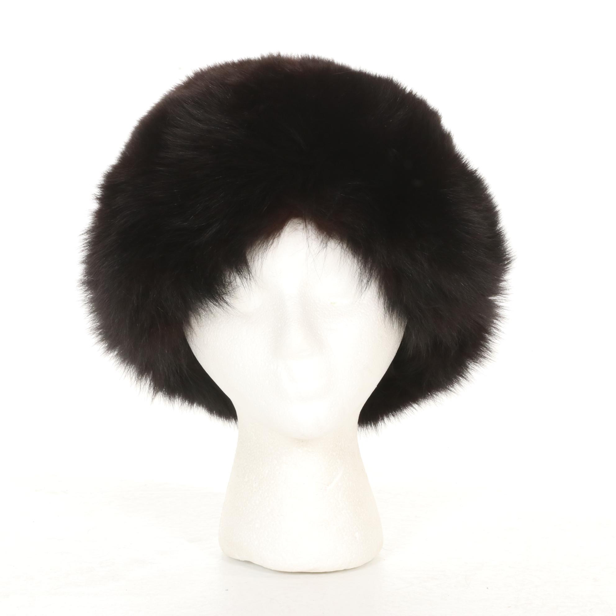 Fox Fur Hat with Style VI Ltd. Faux Fur Coat