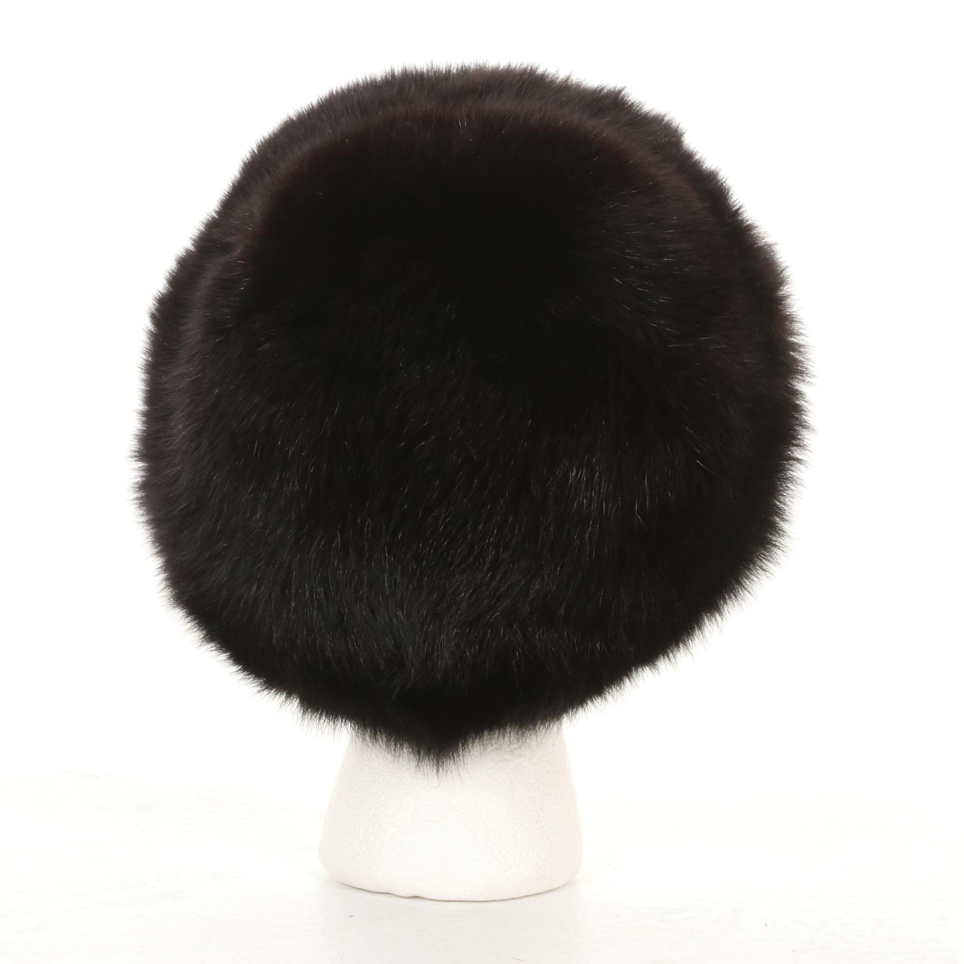 Fox Fur Hat with Style VI Ltd. Faux Fur Coat