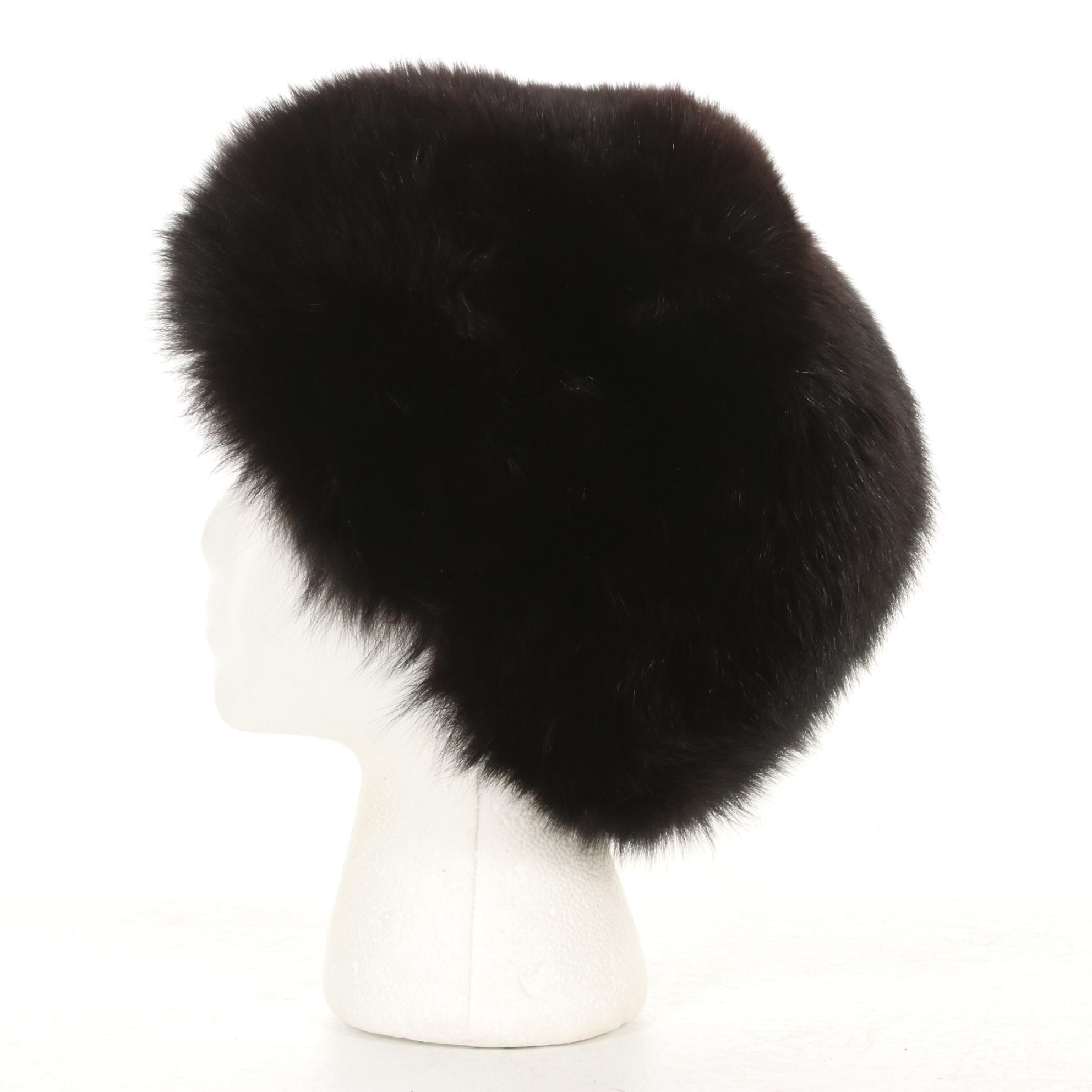 Fox Fur Hat with Style VI Ltd. Faux Fur Coat
