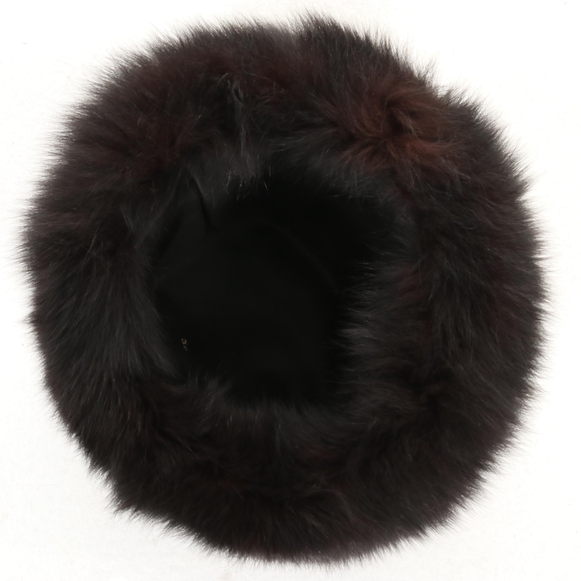 Fox Fur Hat with Style VI Ltd. Faux Fur Coat