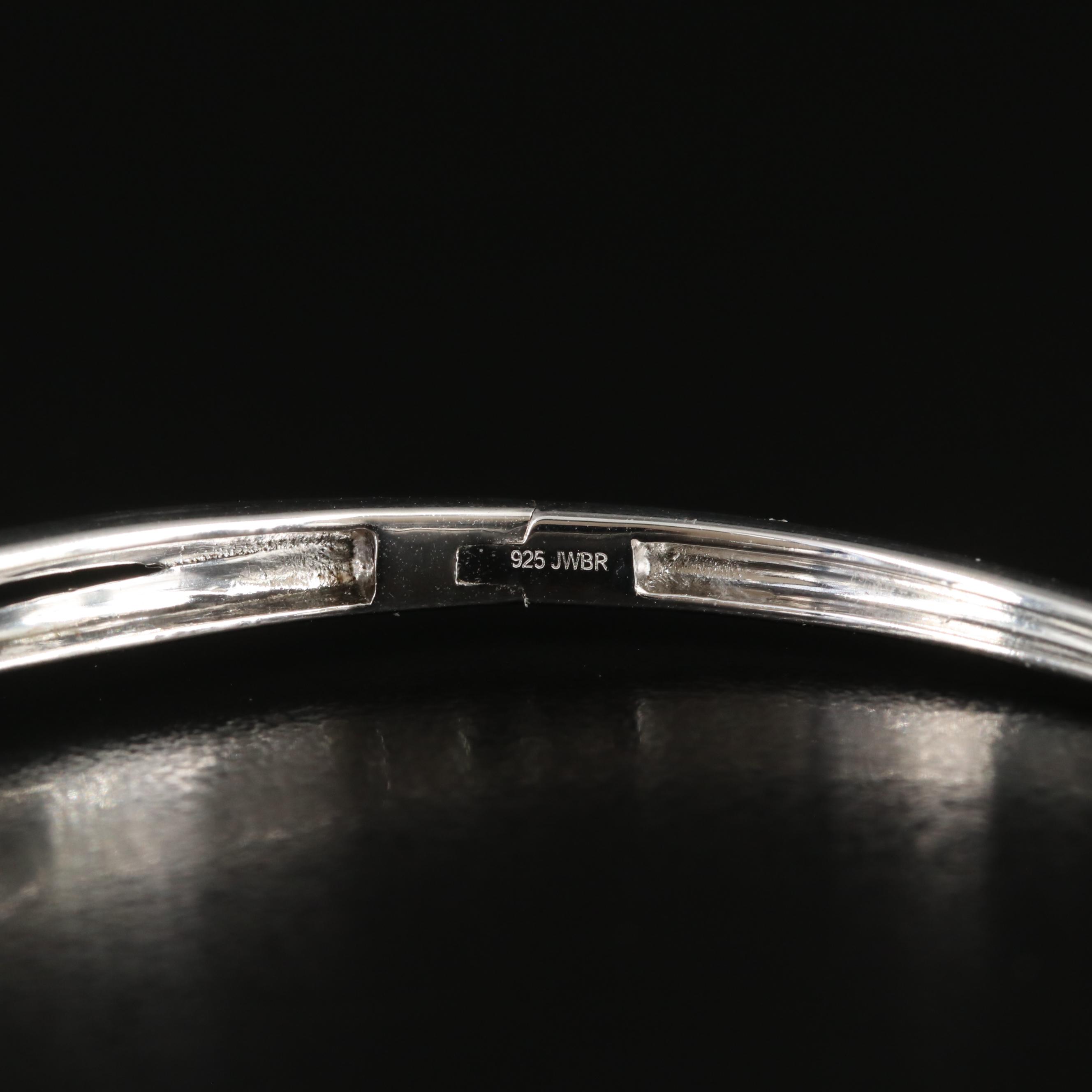 Sterling Diamond Heart Bracelet