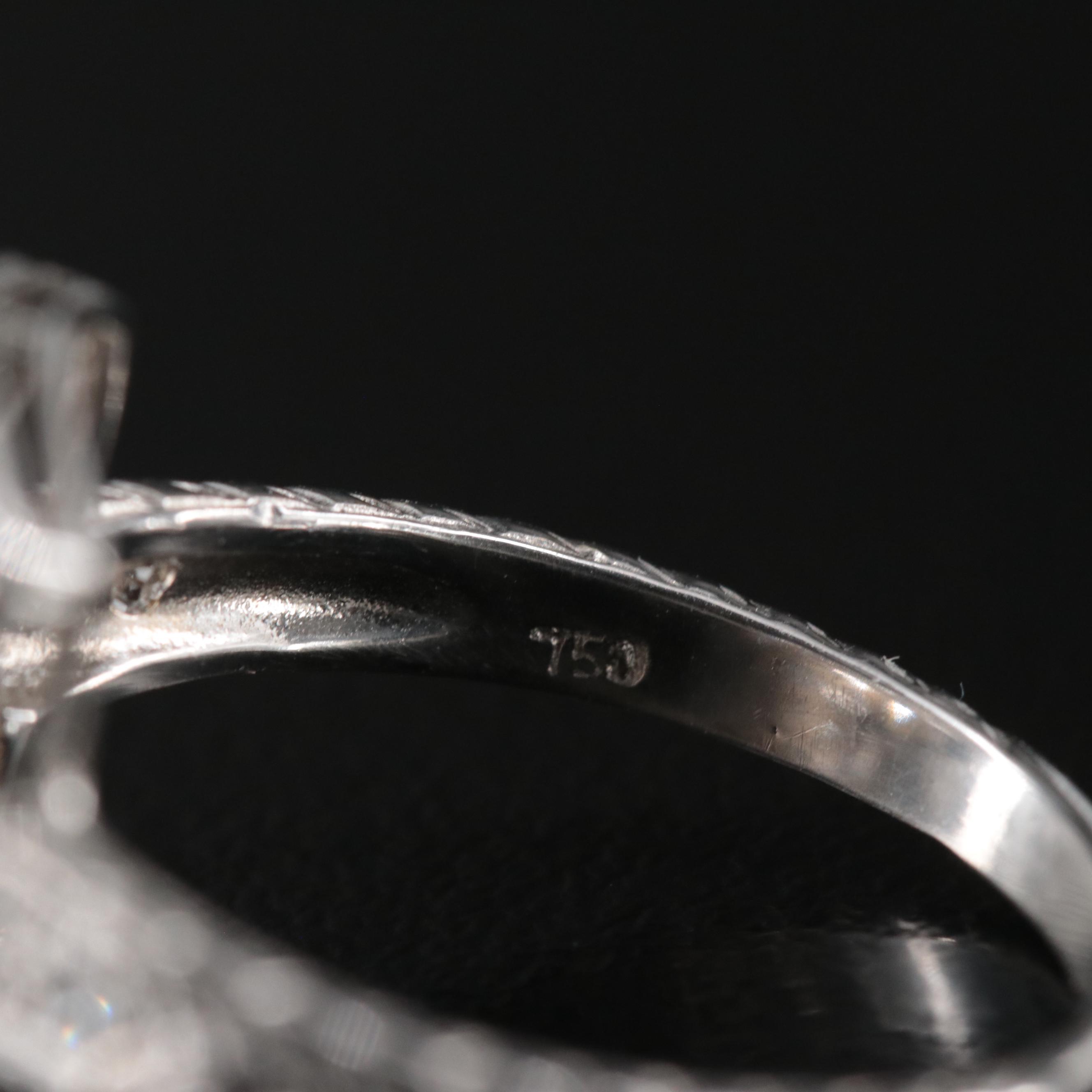 Art Deco 18K 0.25 CTW Diamond Ring