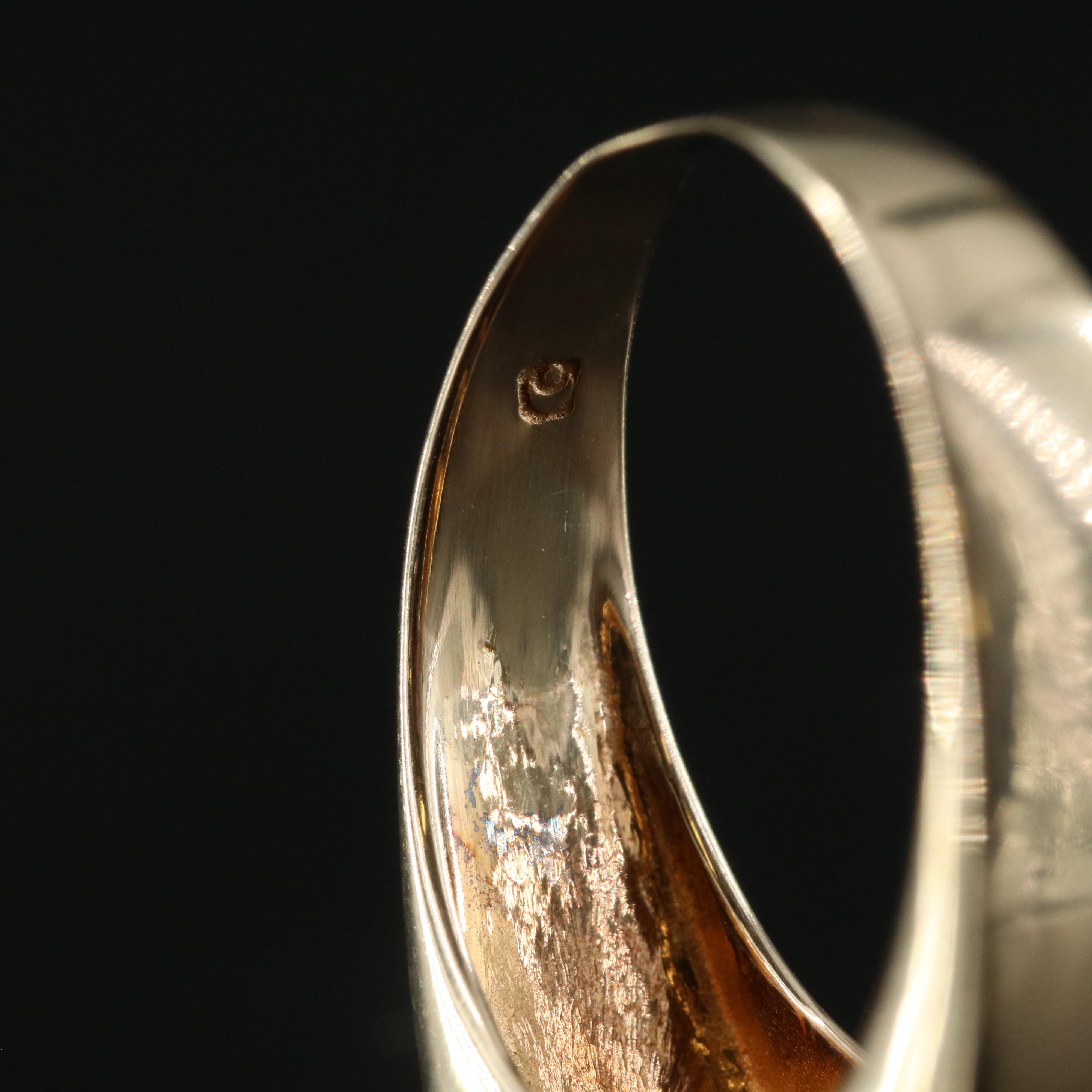 14K Citrine, Topaz and Amethyst Ring