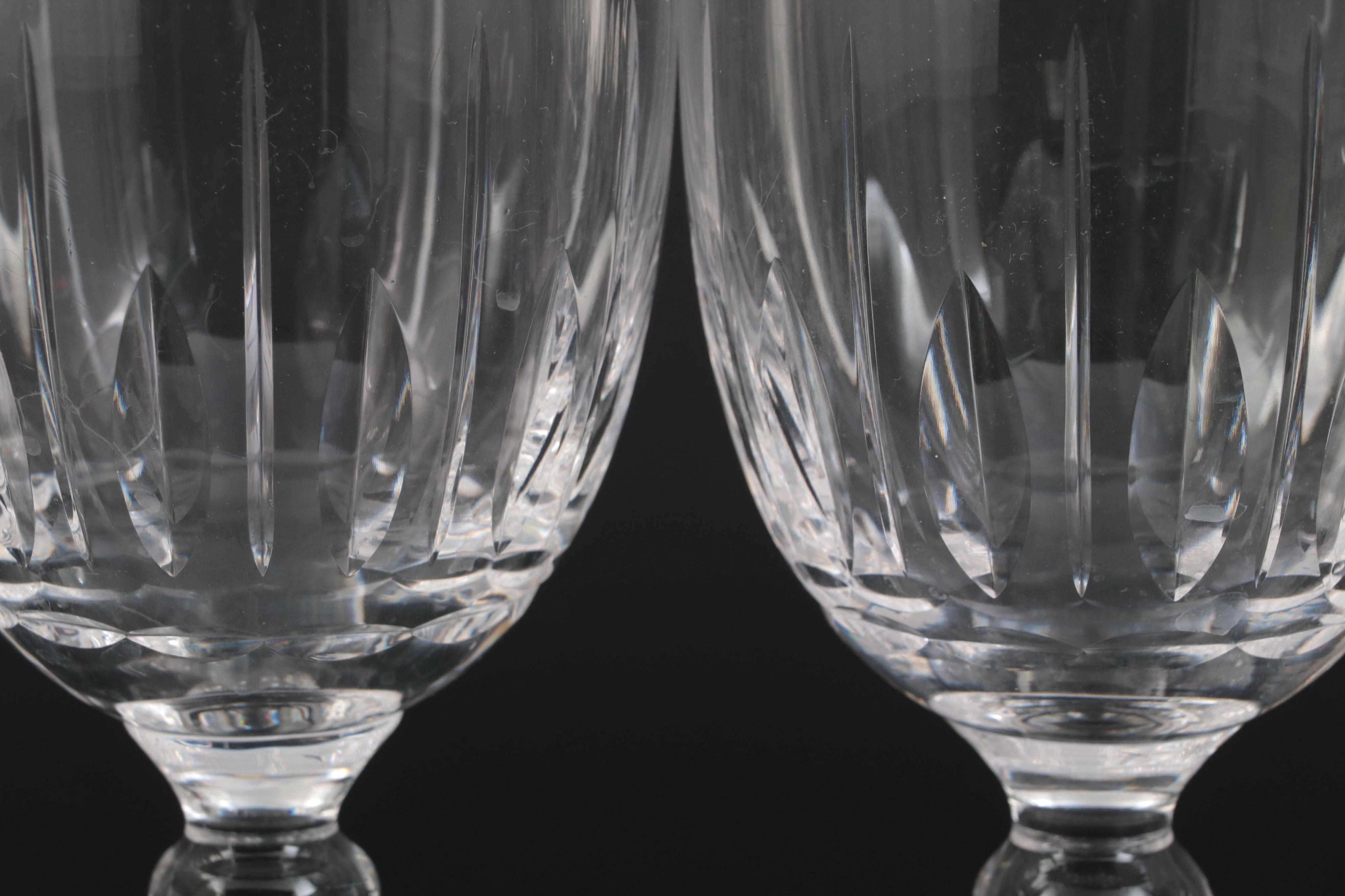 Stuart English Crystal "Hampshire" Cordial Glasses and Bowl, 1955-1981