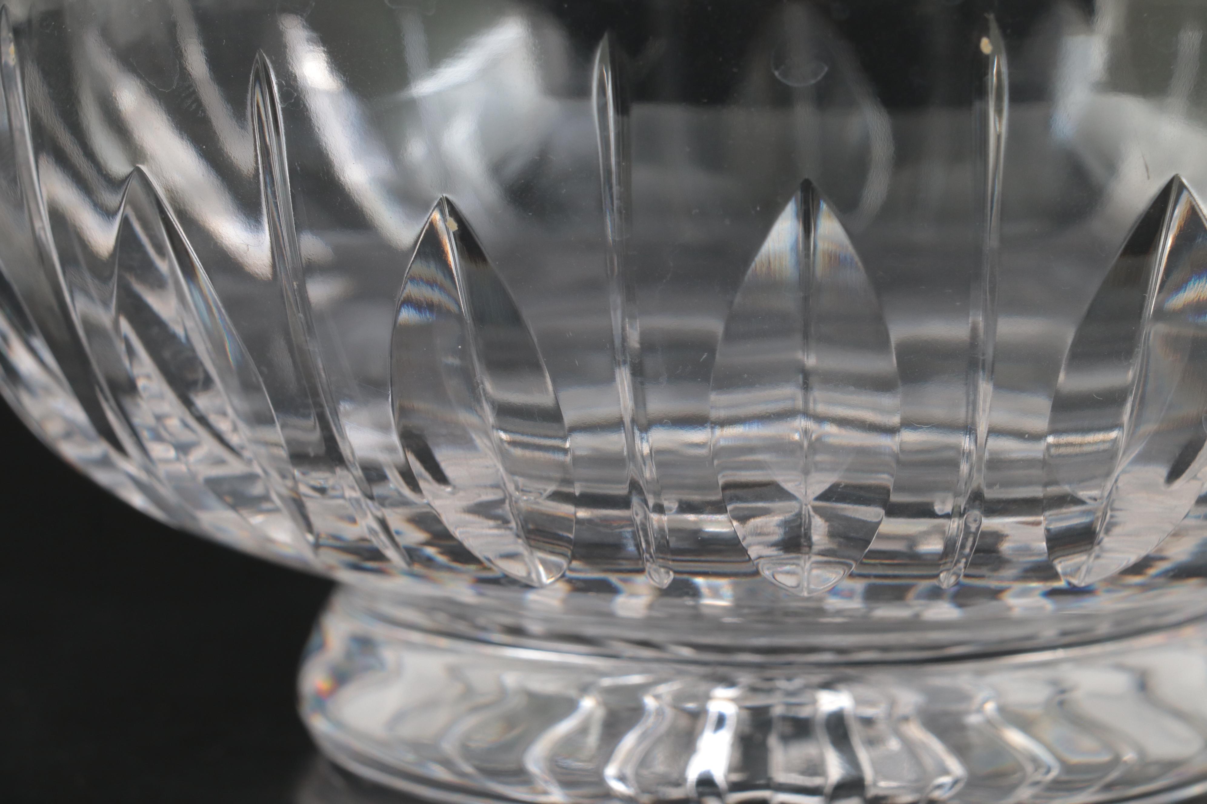 Stuart English Crystal "Hampshire" Cordial Glasses and Bowl, 1955-1981