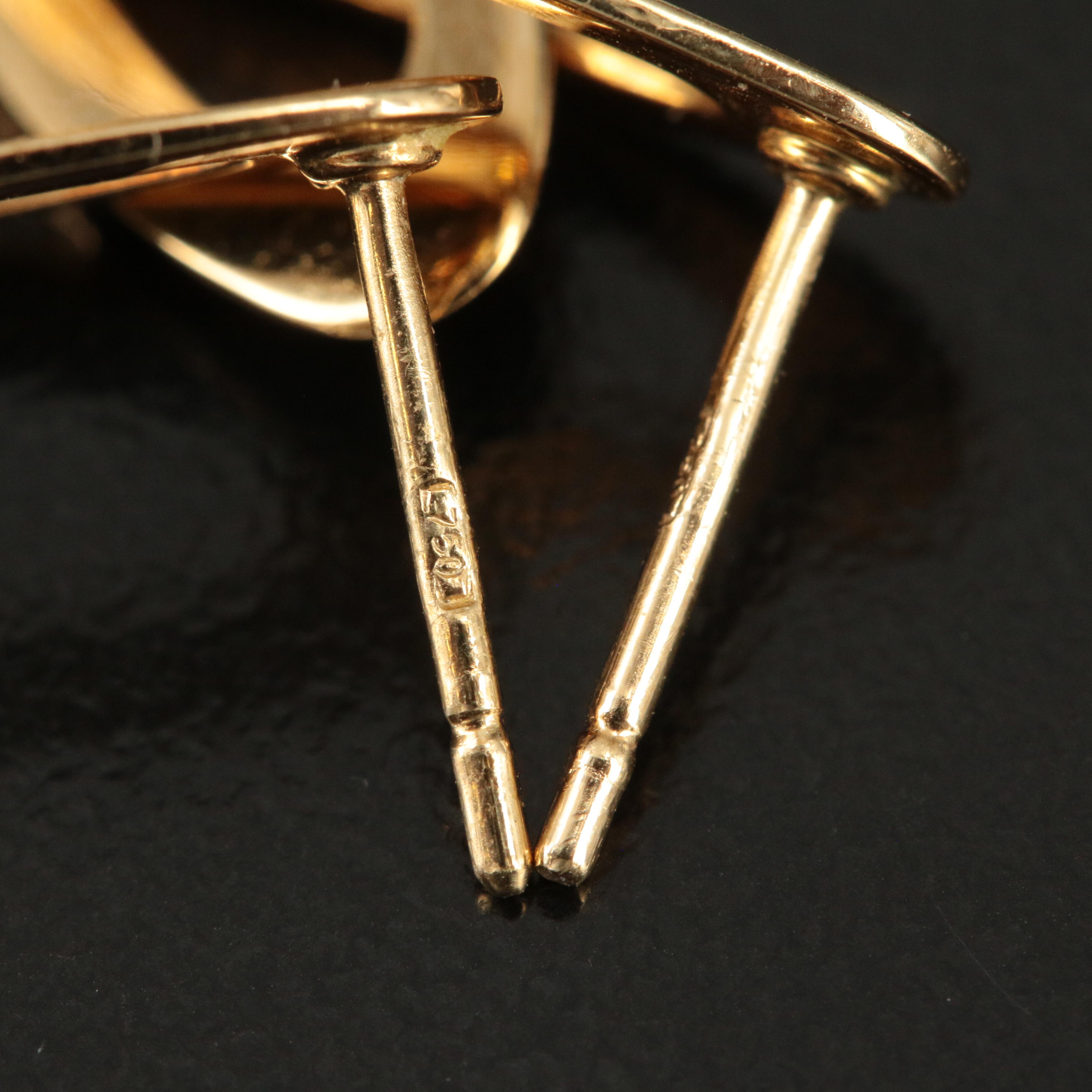 Roberto Coin "Chic and Shine" 18K Oval Drop Earrings