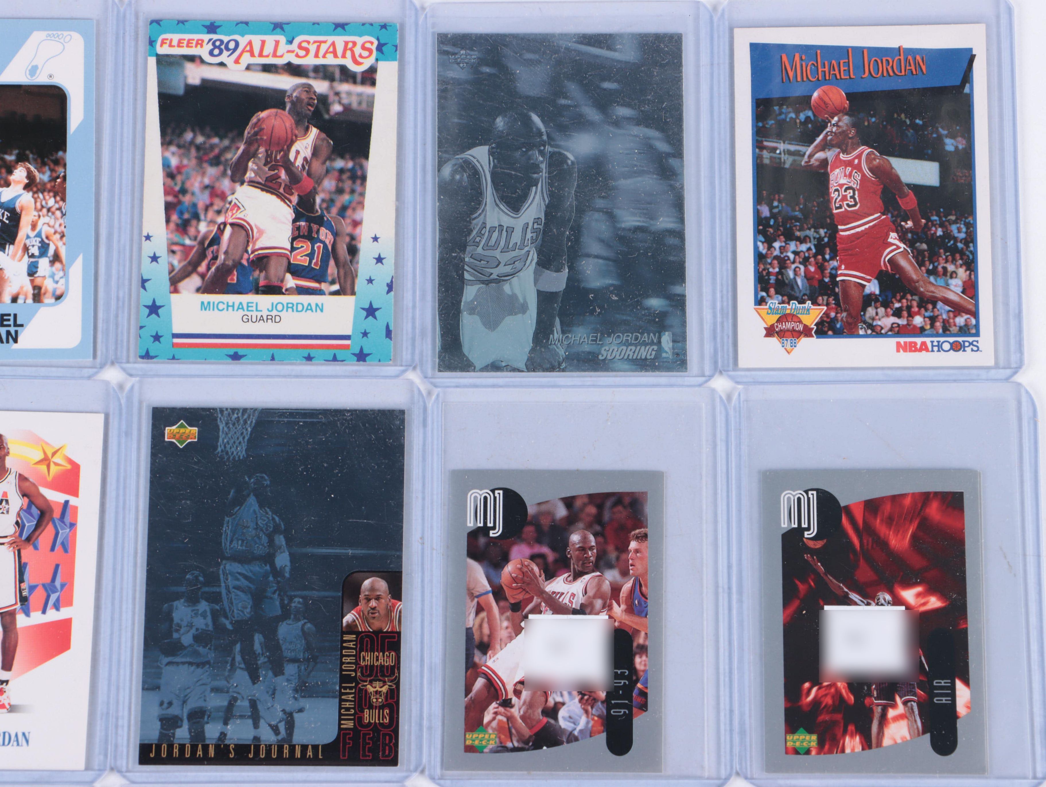 Michael Jordan Chicago Bulls Framed and Matted Display with Basketball Cards