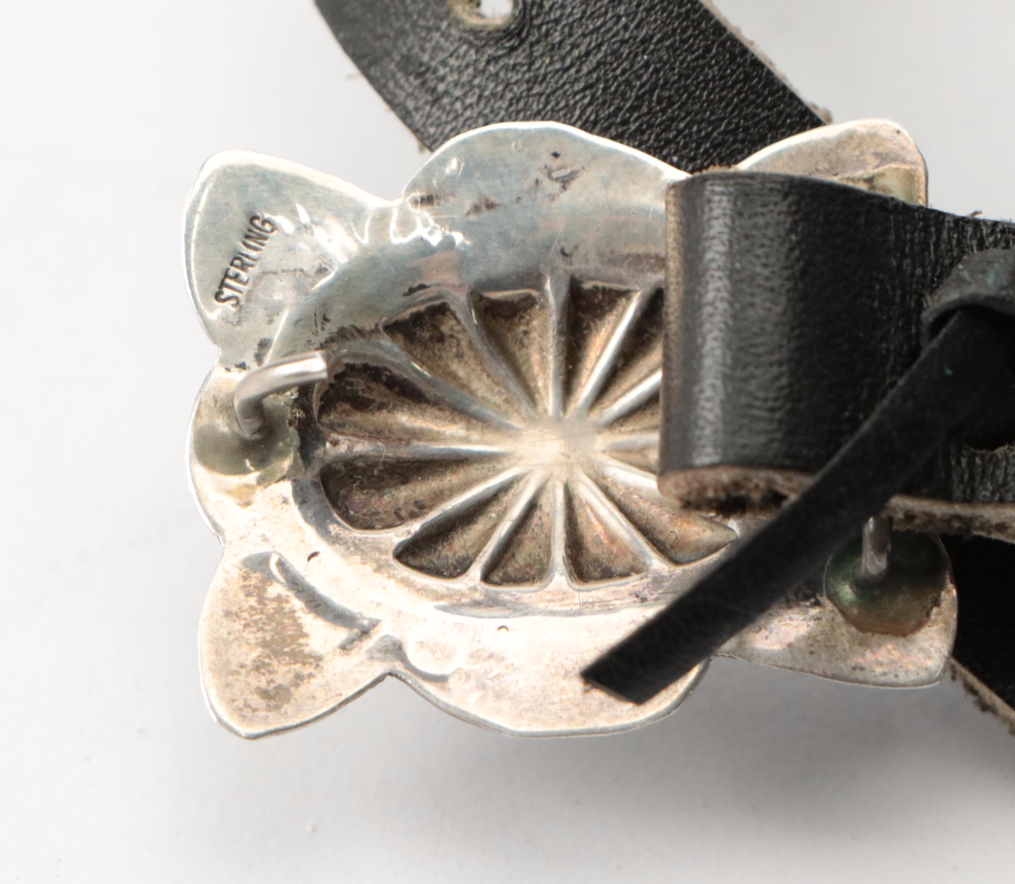 Southwestern Sterling Silver Turquoise Concho Belt