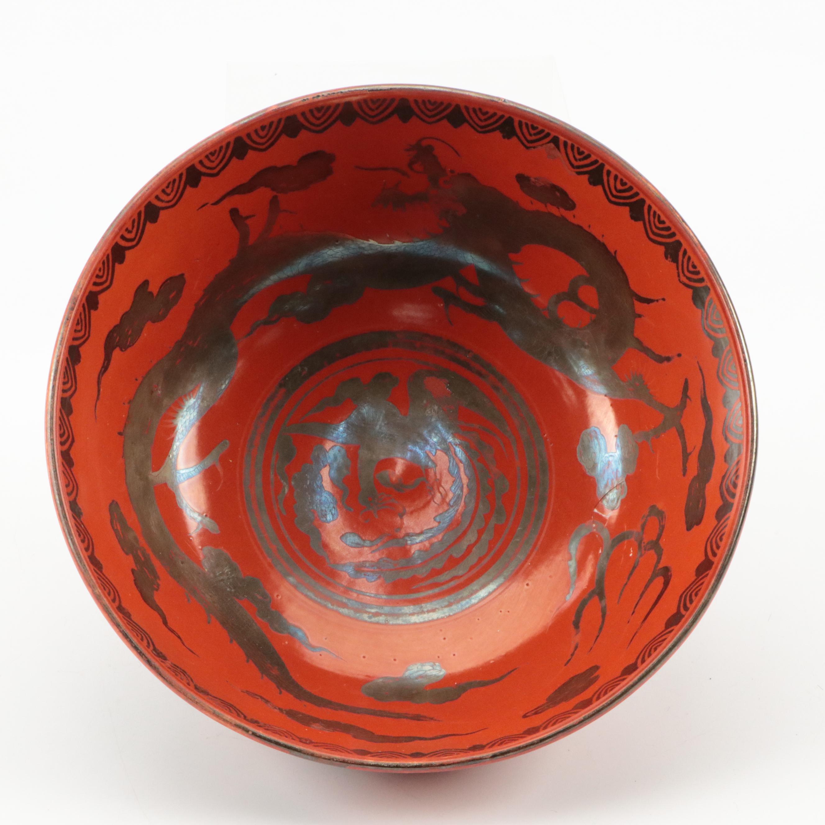 DIC Japanese Teapot with Chinese Rice Measure and Dragon Bowl