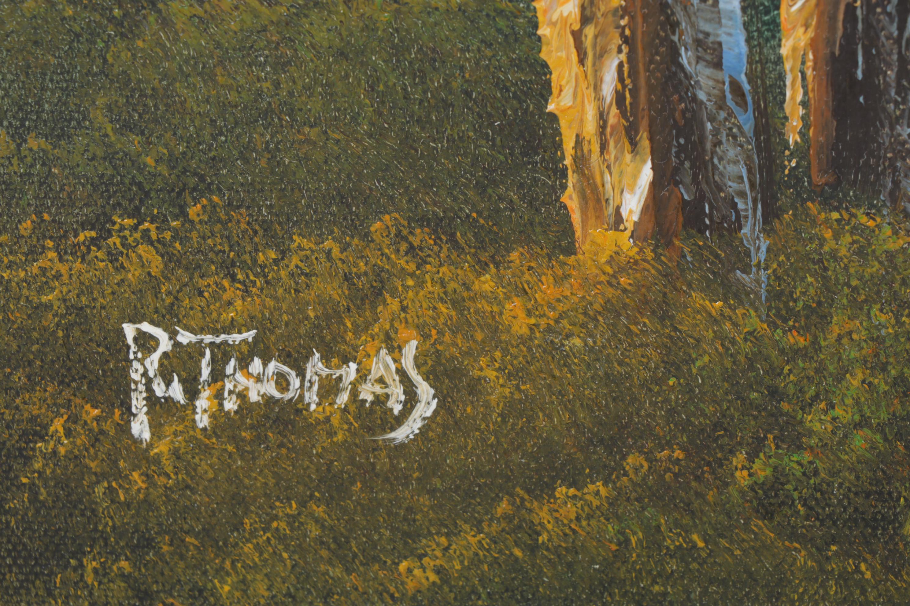 Pastoral Oil Paintings of Cottage Garden and Rural Walking Path