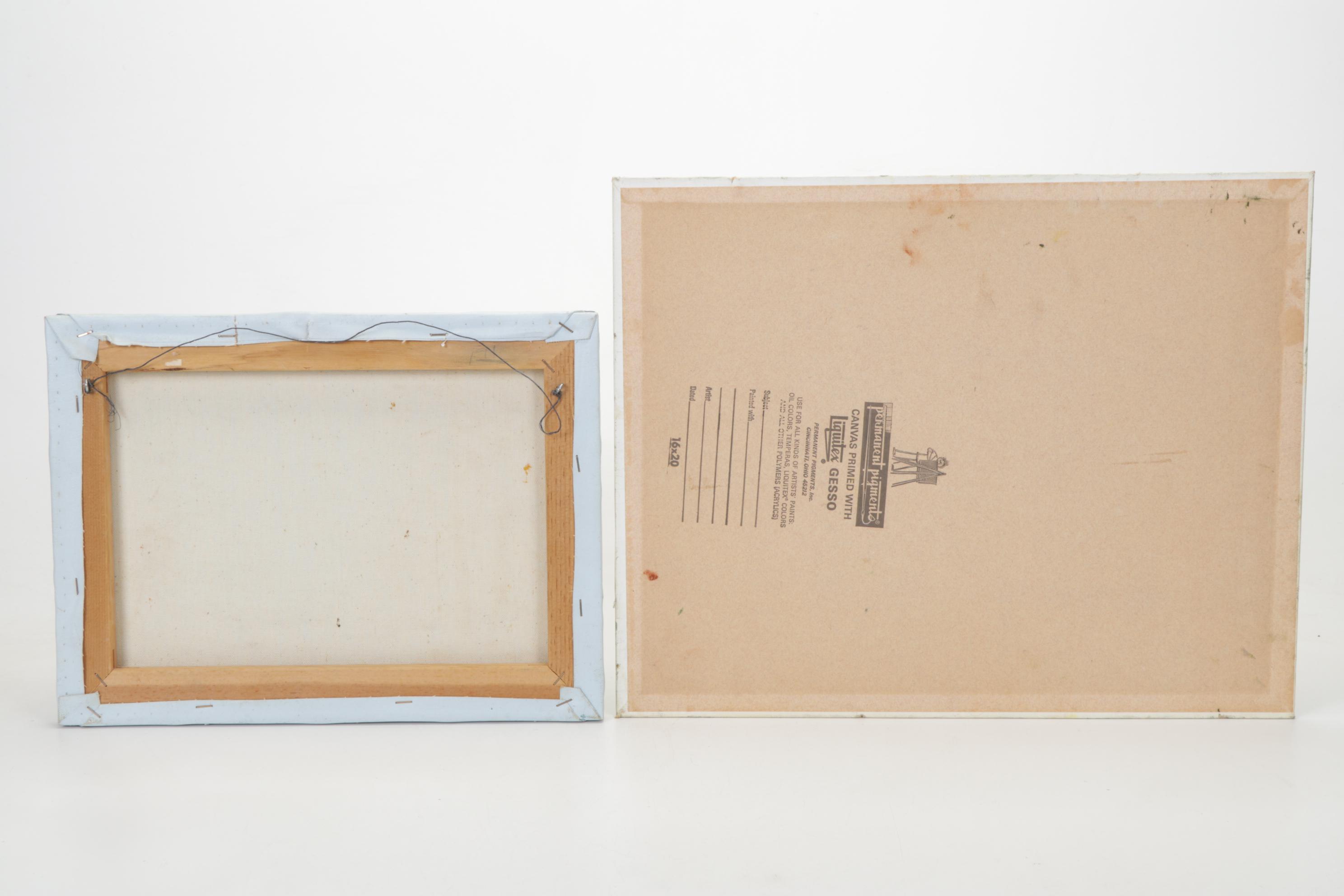 Pastoral Oil Paintings of Cottage Garden and Rural Walking Path