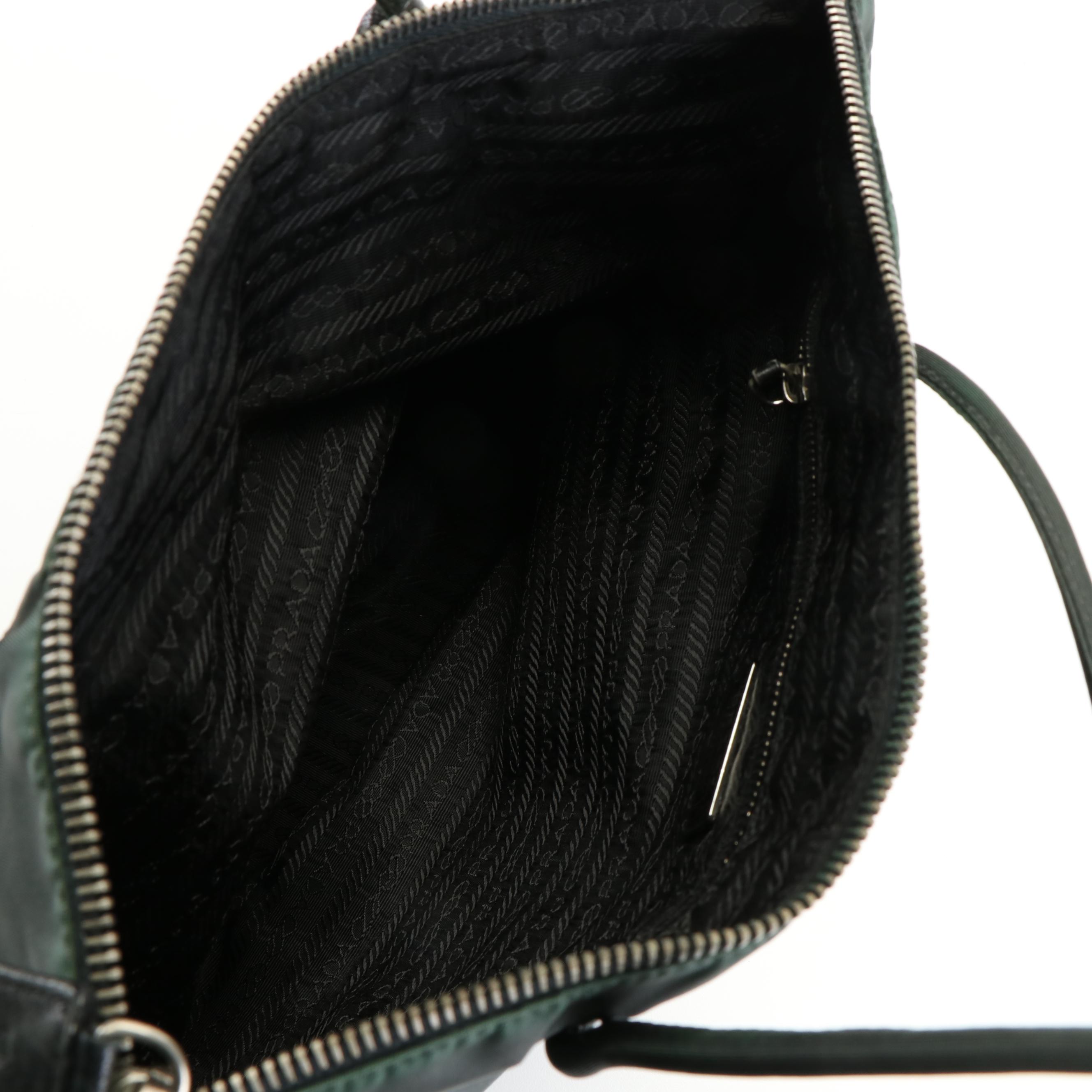 Prada Spo Ebano Tessuto Nylon Tote Bag