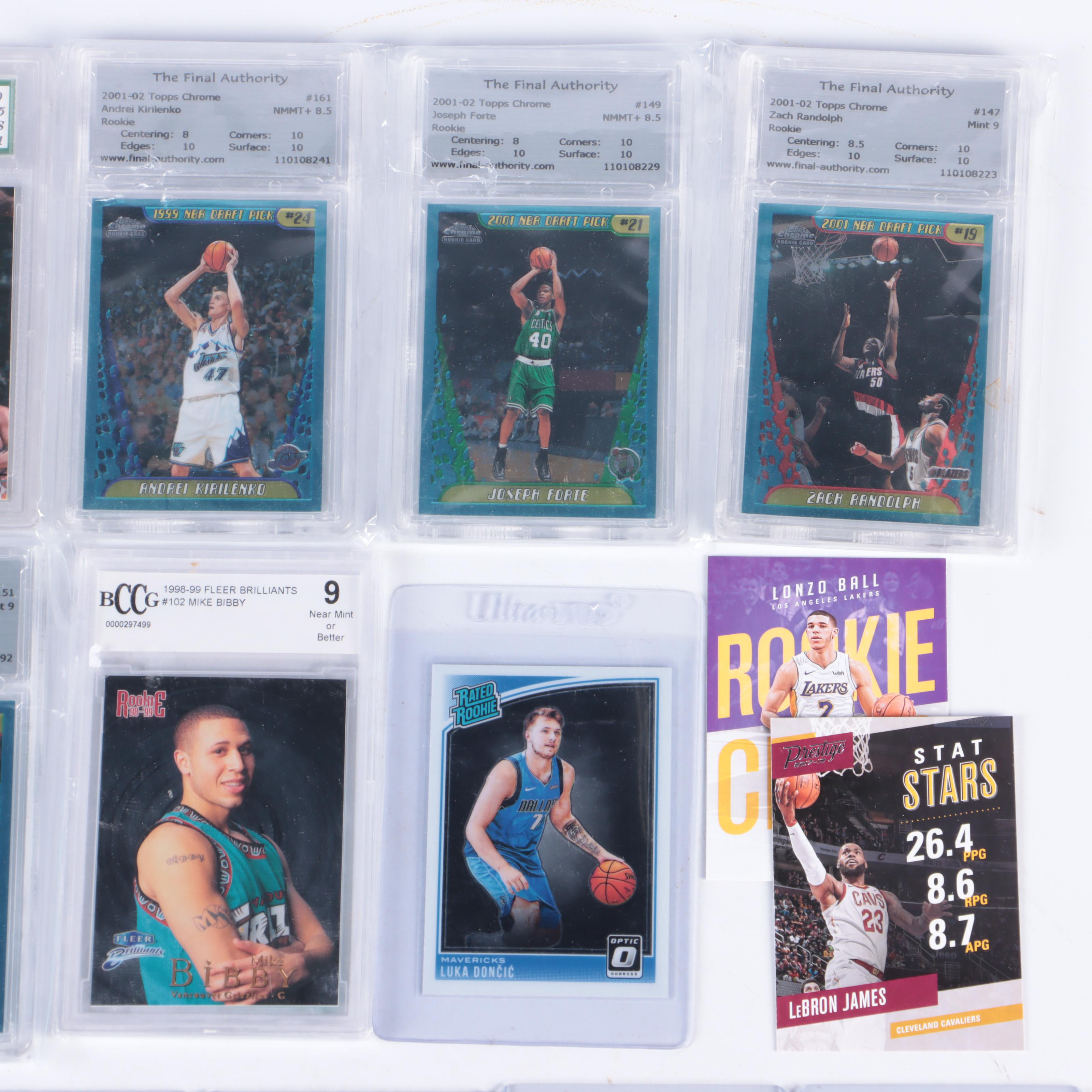 Donruss Optic with Other Basketball Cards Featuring Luka Dončić Rookie and More