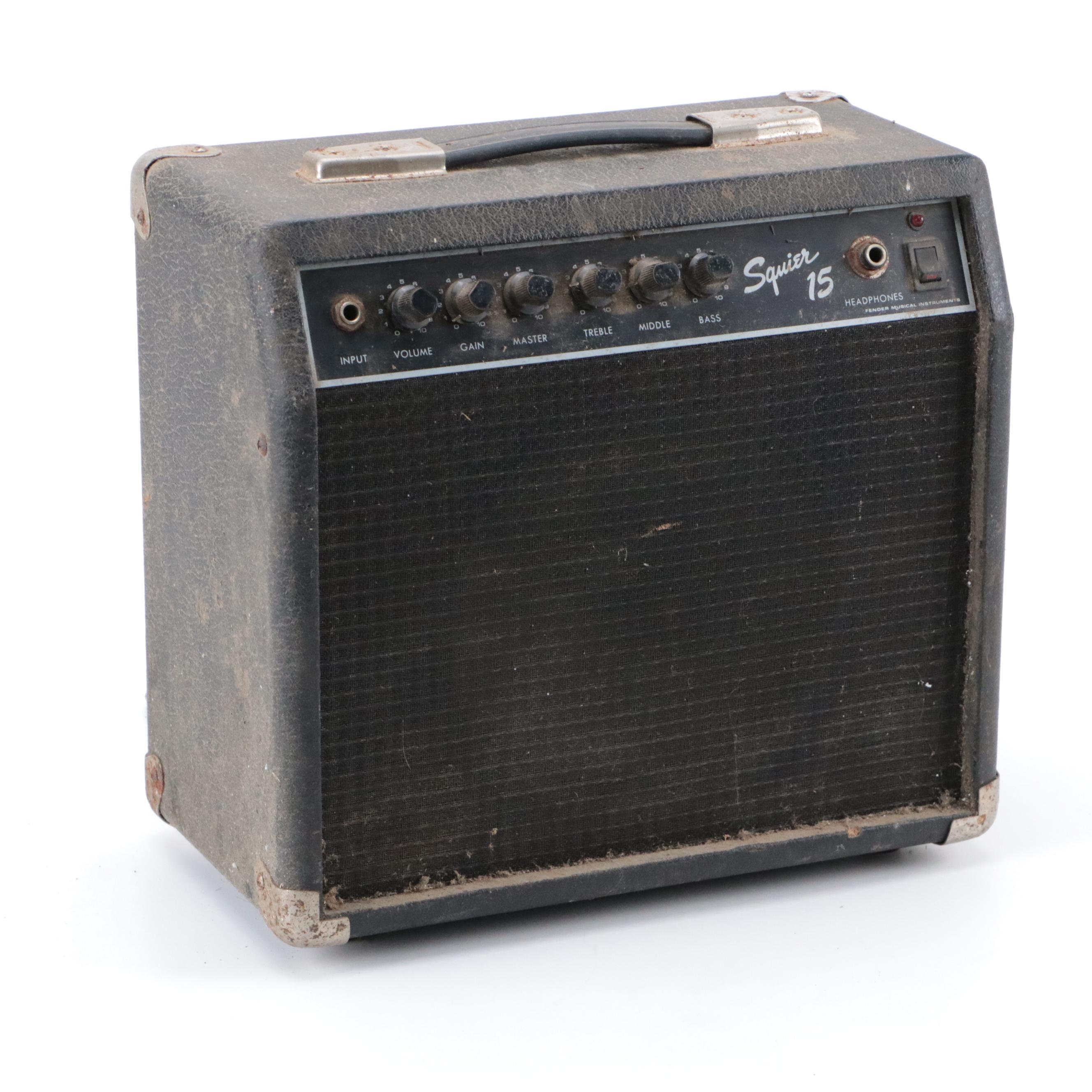 Fender Squier 15 Portable Guitar Amp, Late 20th Century