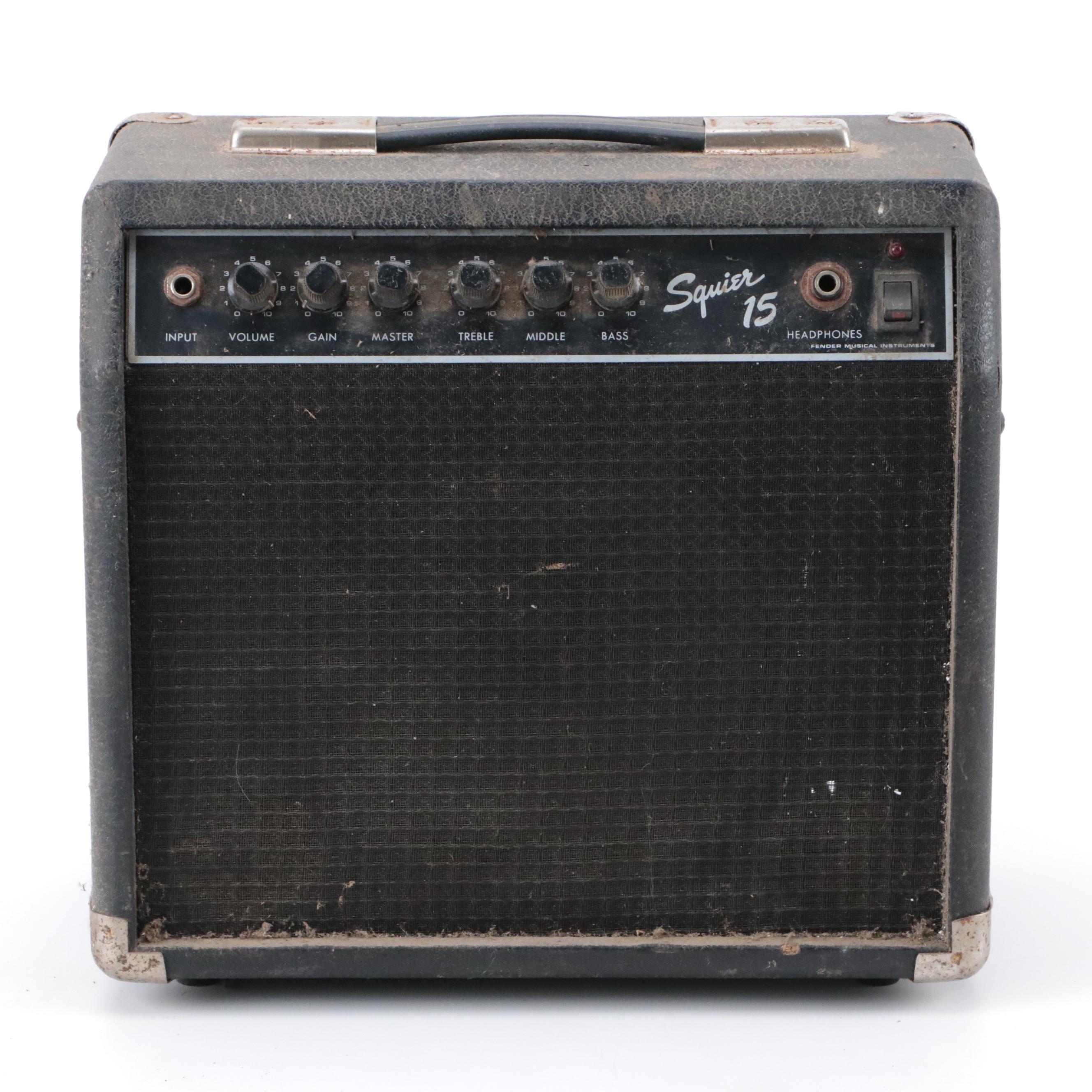 Fender Squier 15 Portable Guitar Amp, Late 20th Century