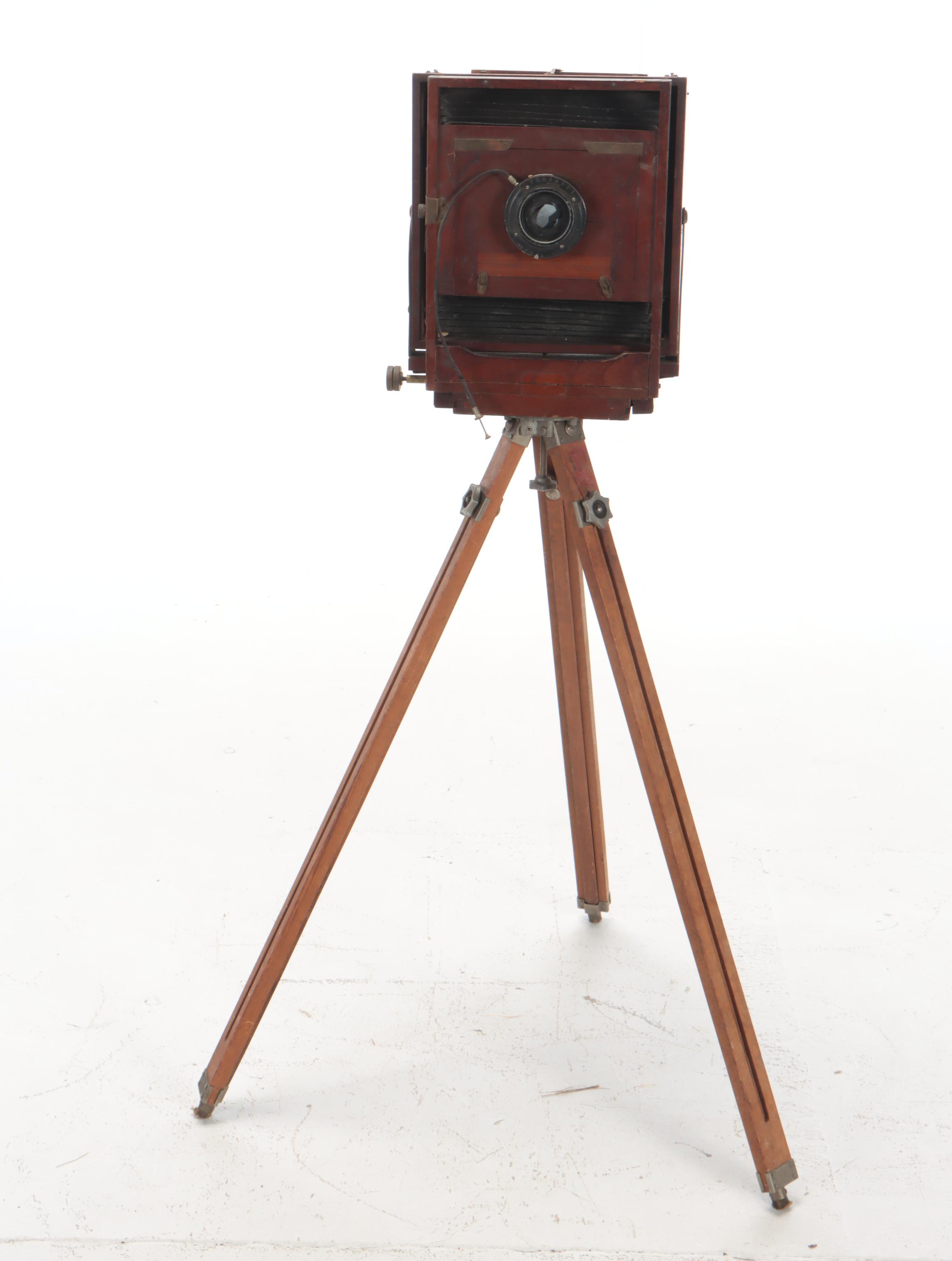 Large Format Camera With Tripod