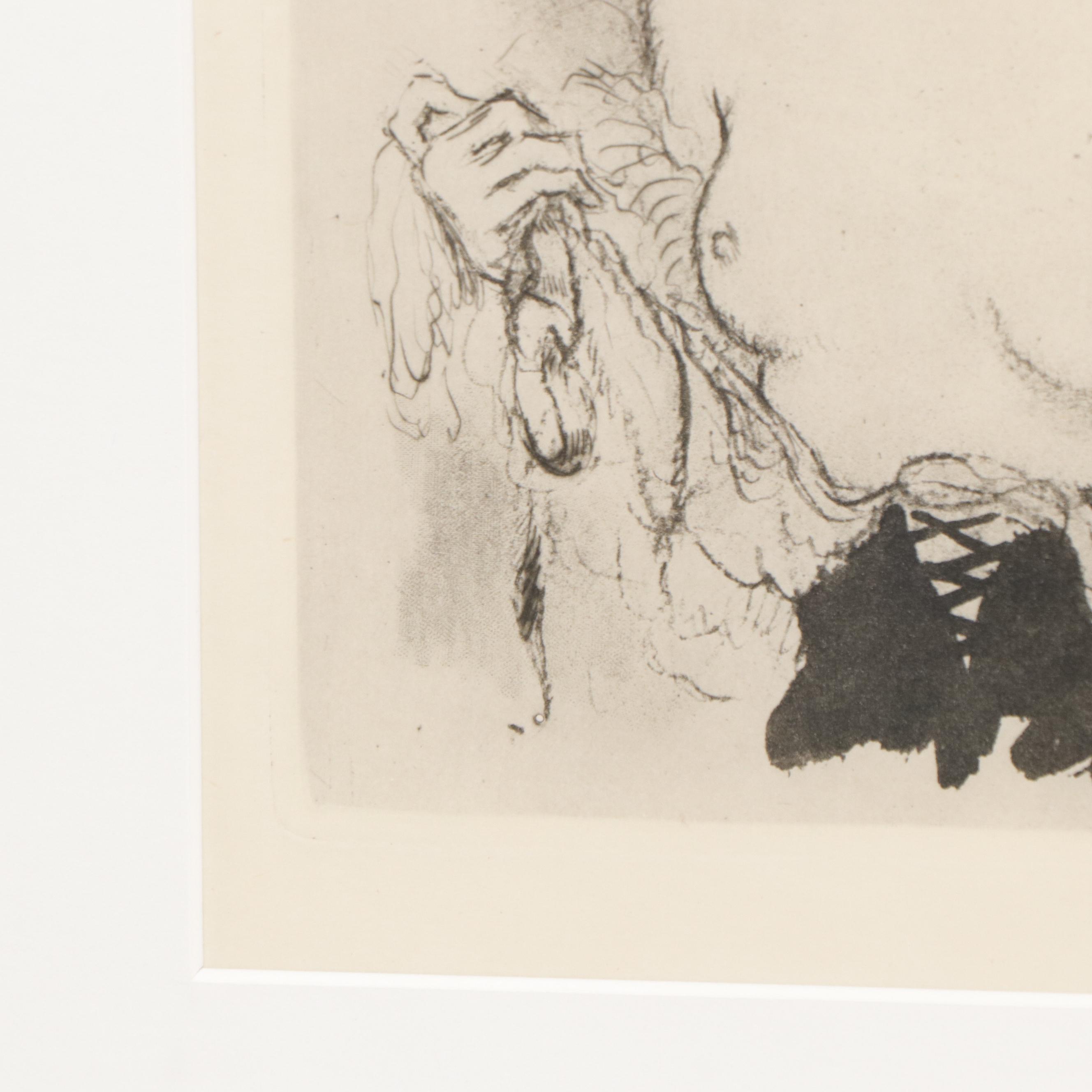 Louis Icart Etching Bookplate from "Félicia ou Mes Fredaines," 1947