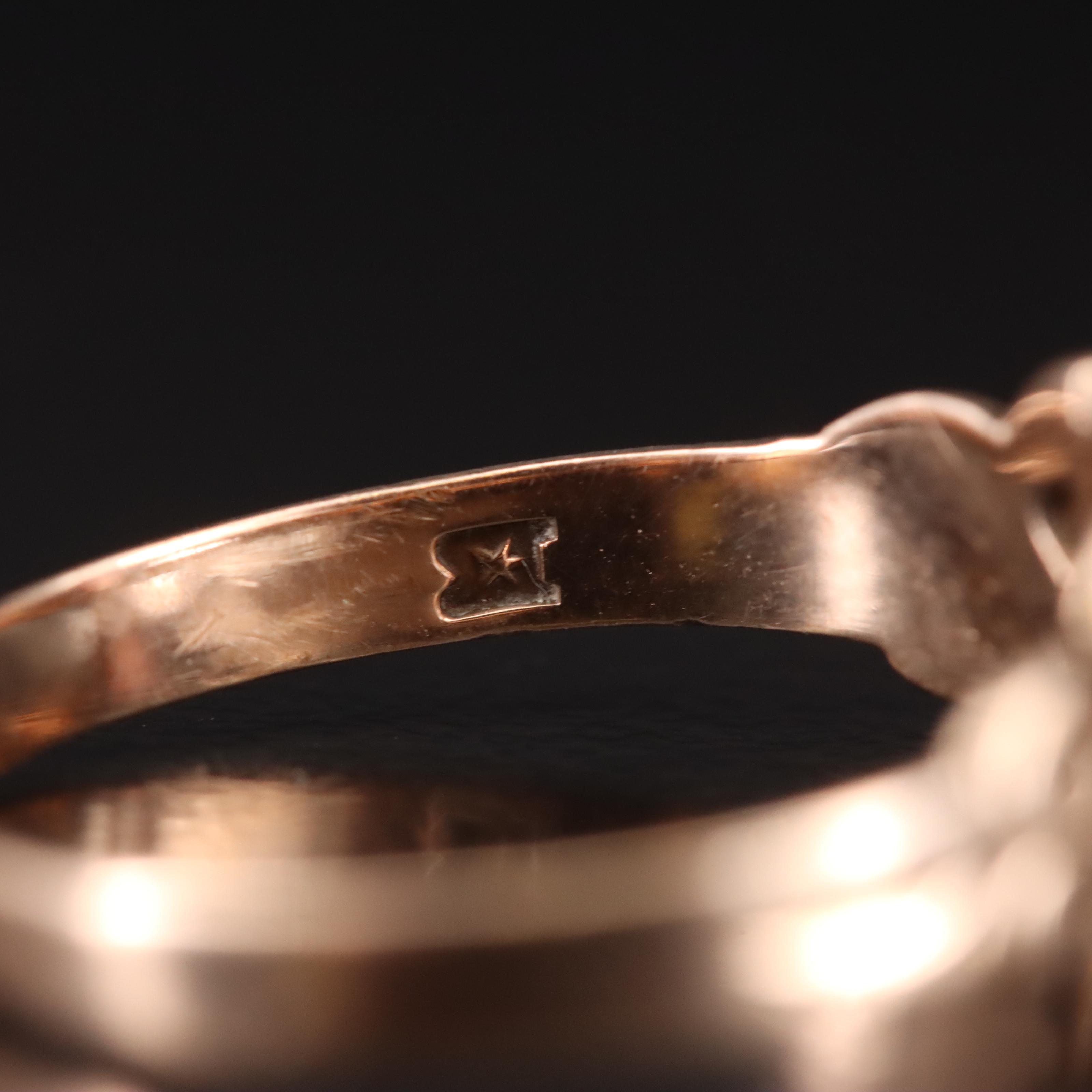 Vintage 10K Solitaire Opal Ring