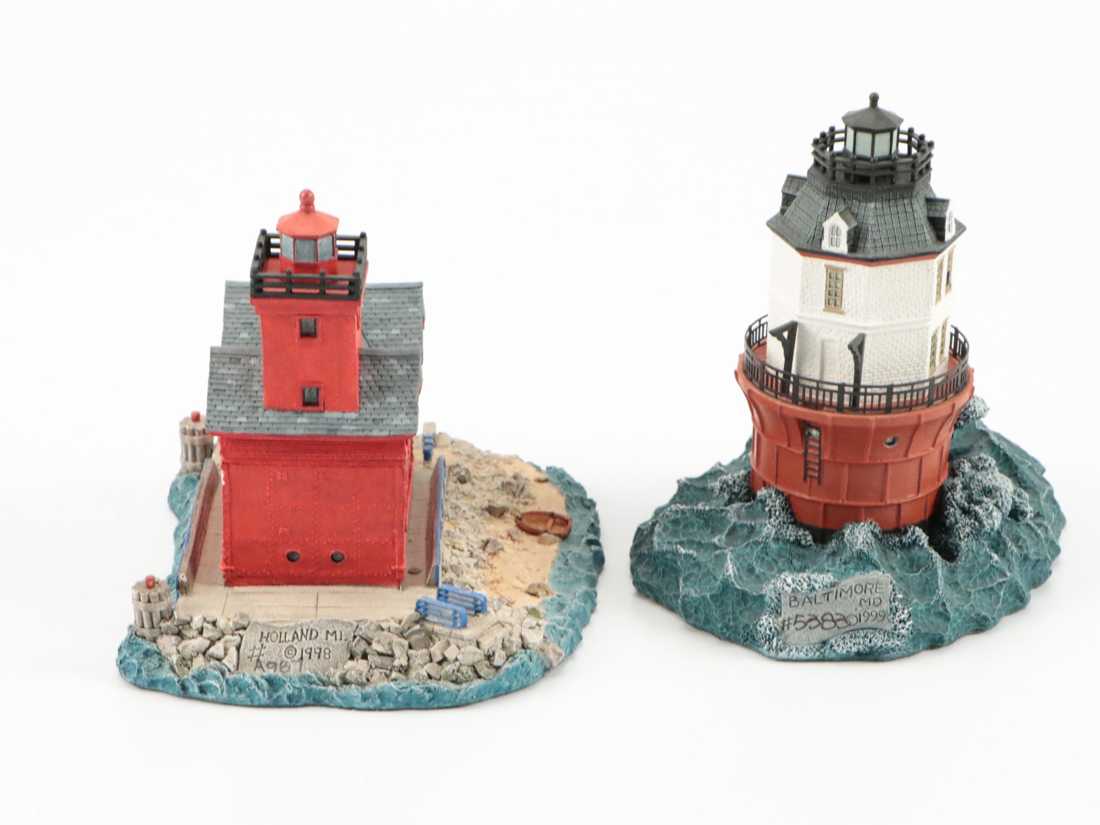 Harbour Lights "Baltimore" and More Maryland, Michigan Lighthouse Figures