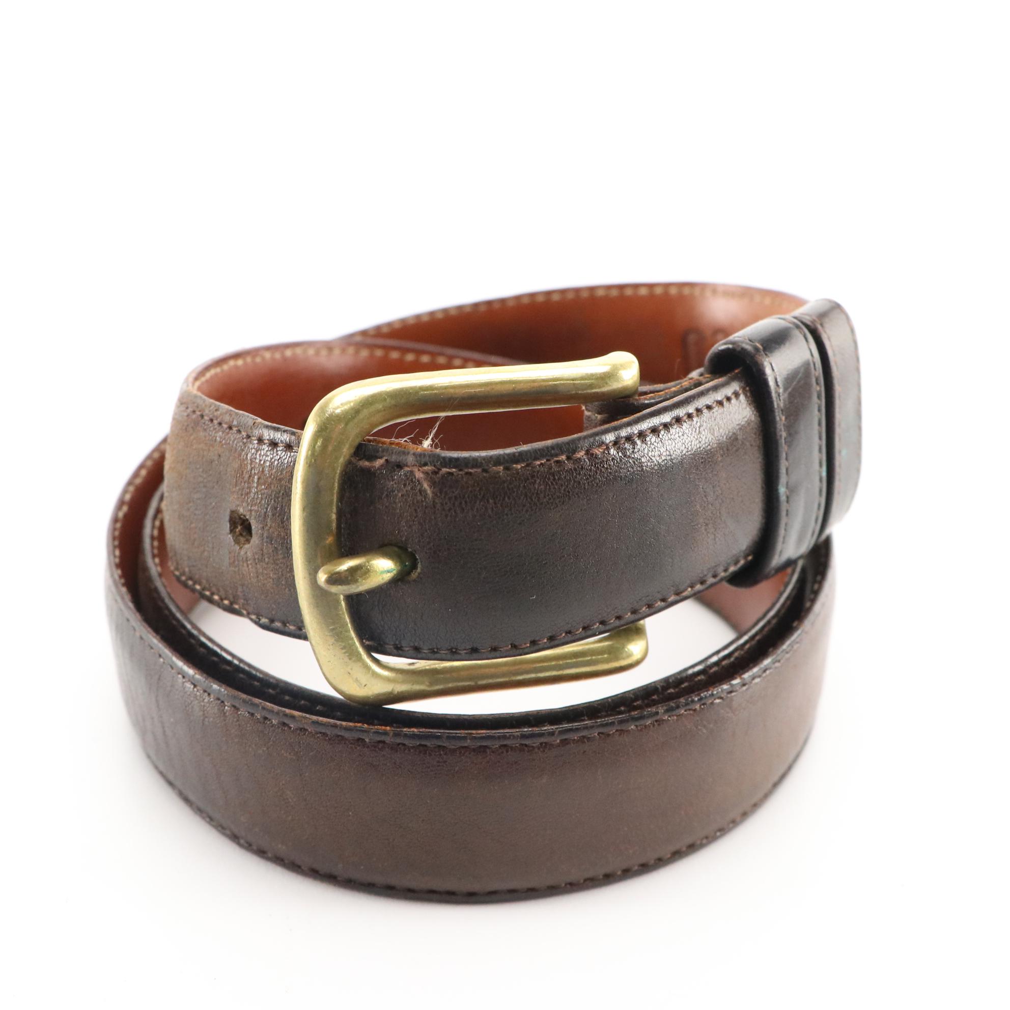 Coach and More Leather, Hornback Alligator, Lizard & CrocEmbossed Leather Belts EBTH