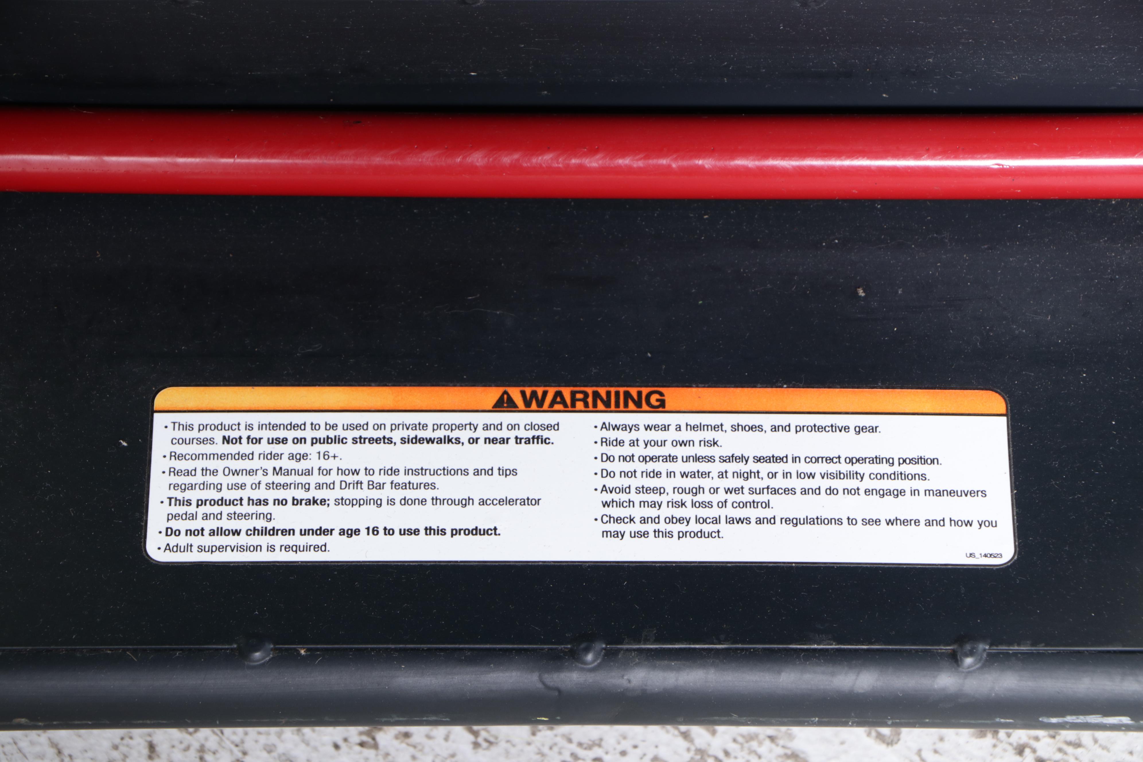 Crazy Cart XL Ride On Electric Drift Kart