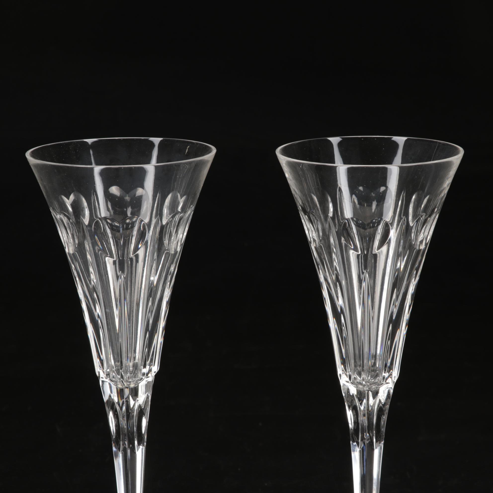 Waterford Crystal Millennium Series "Love" Champagne Flutes