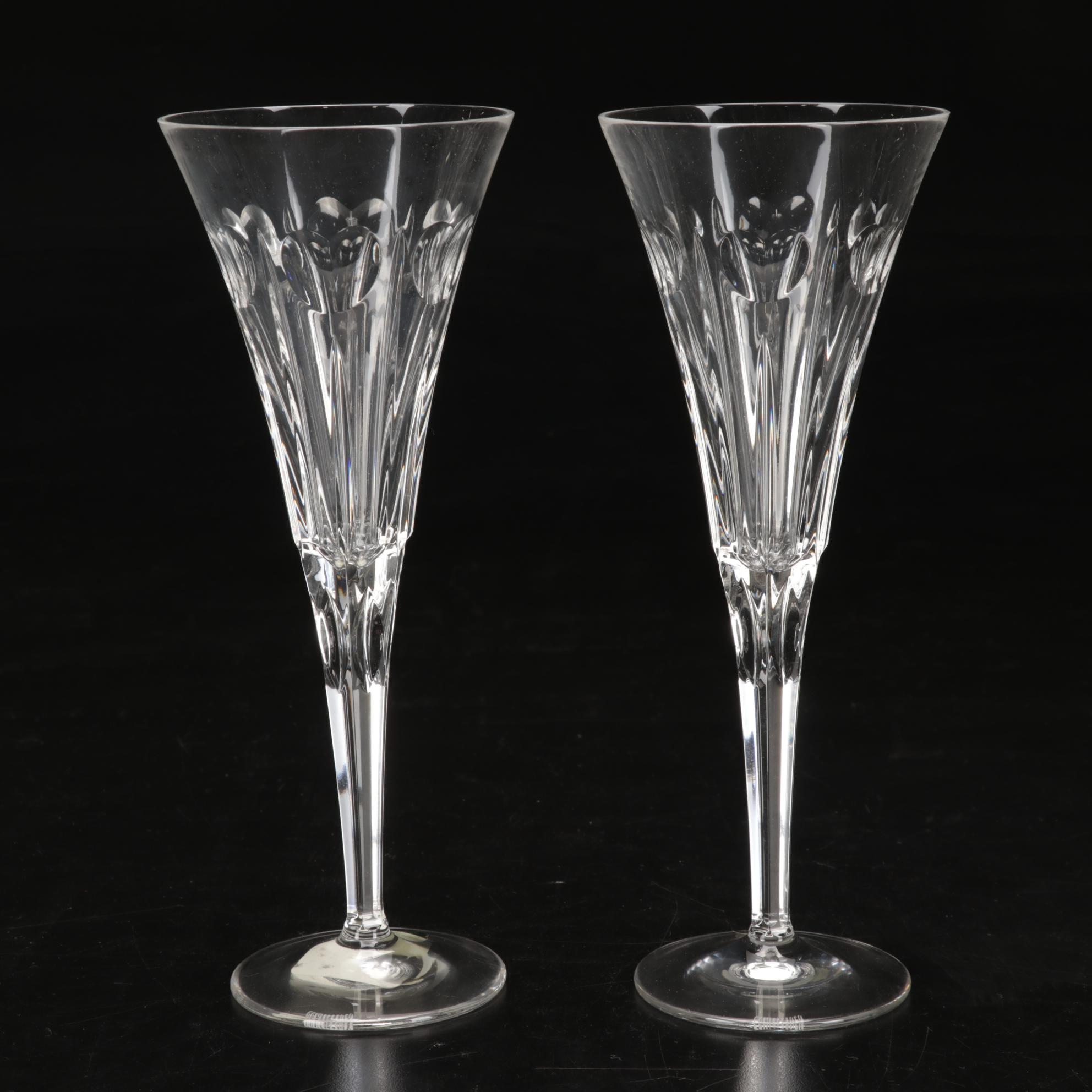 Waterford Crystal Millennium Series "Love" Champagne Flutes