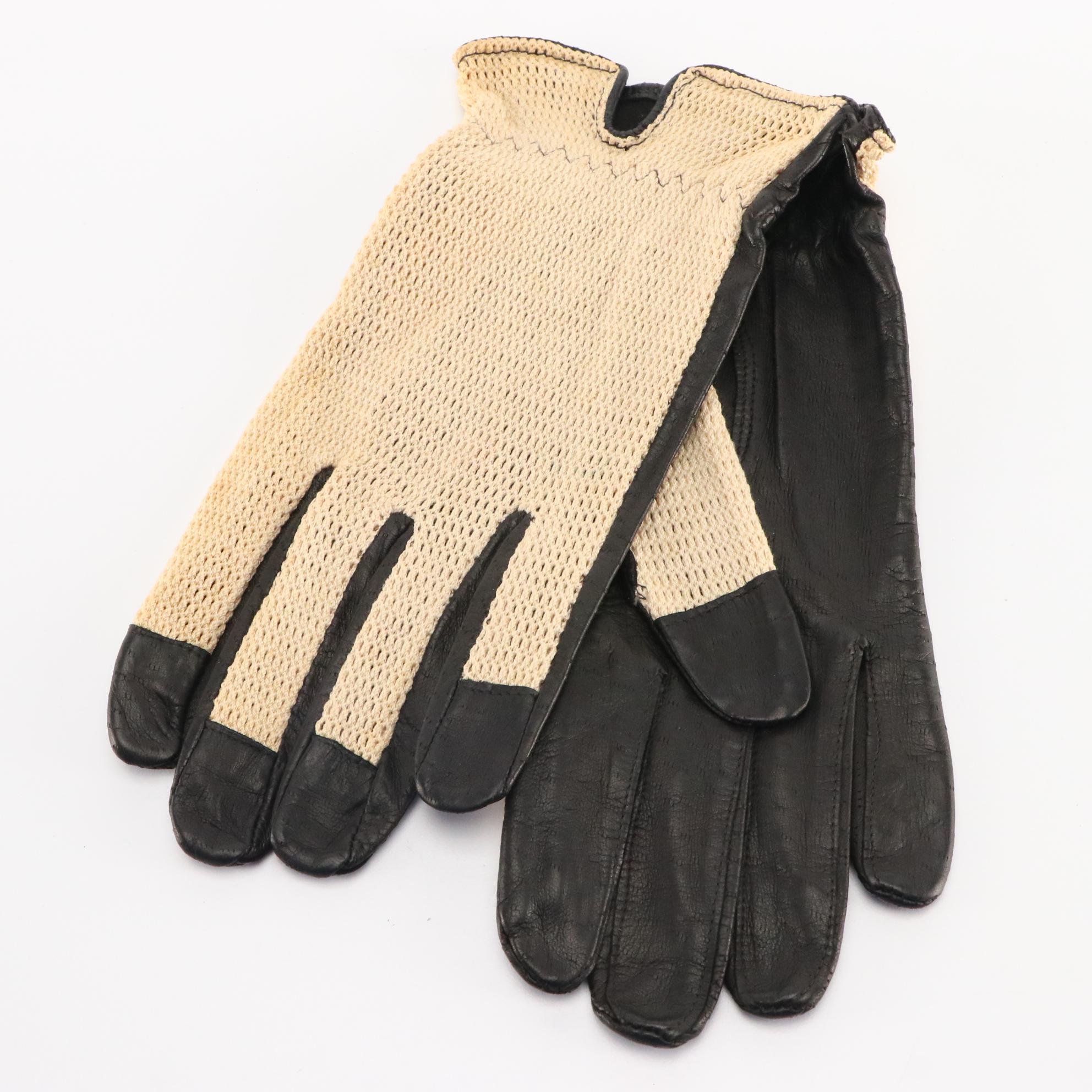Leather Vintage Hand Gloves and Driving Gloves in a Variety of Colors