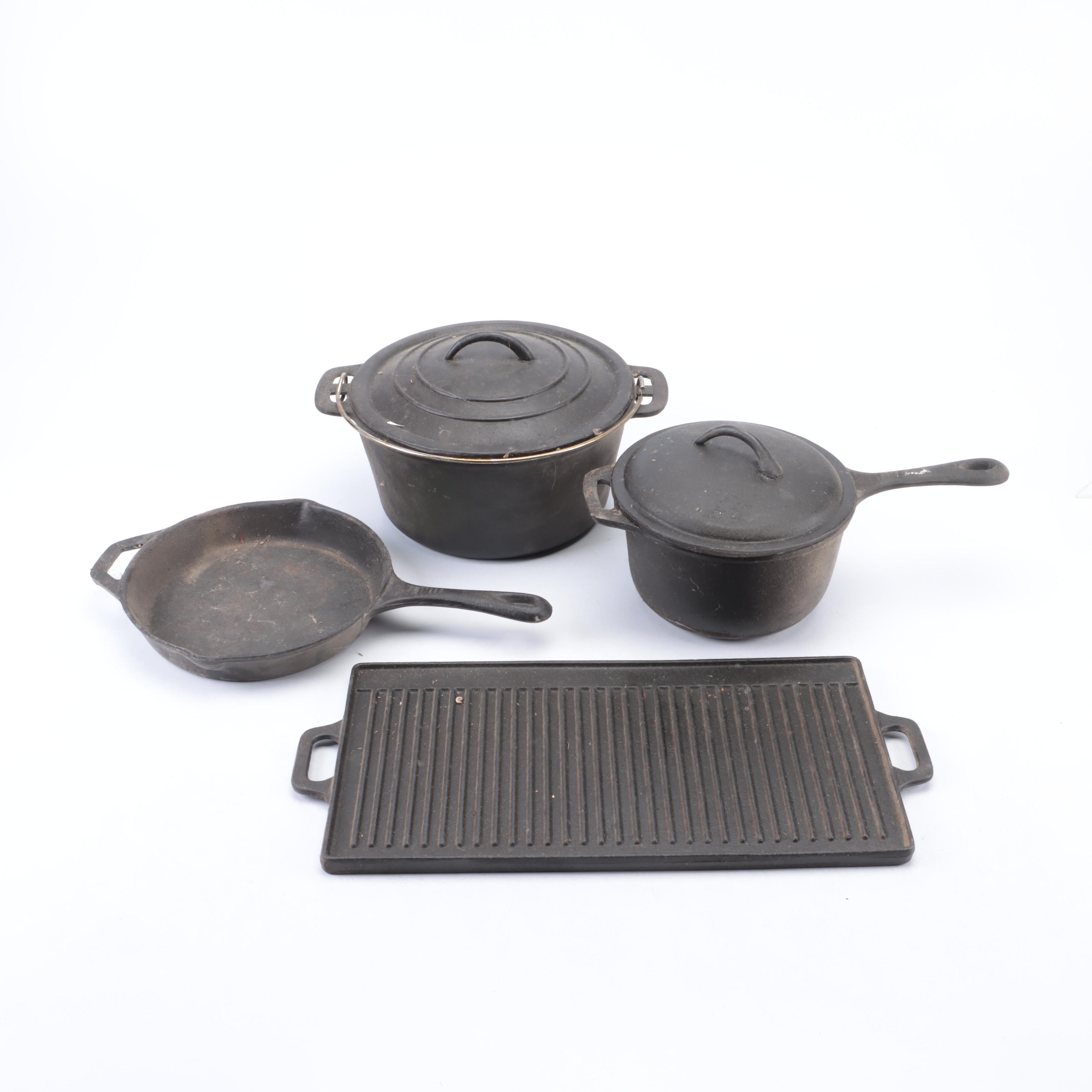 Cast Iron Dutch Oven, Skillet, Pot and Griddle