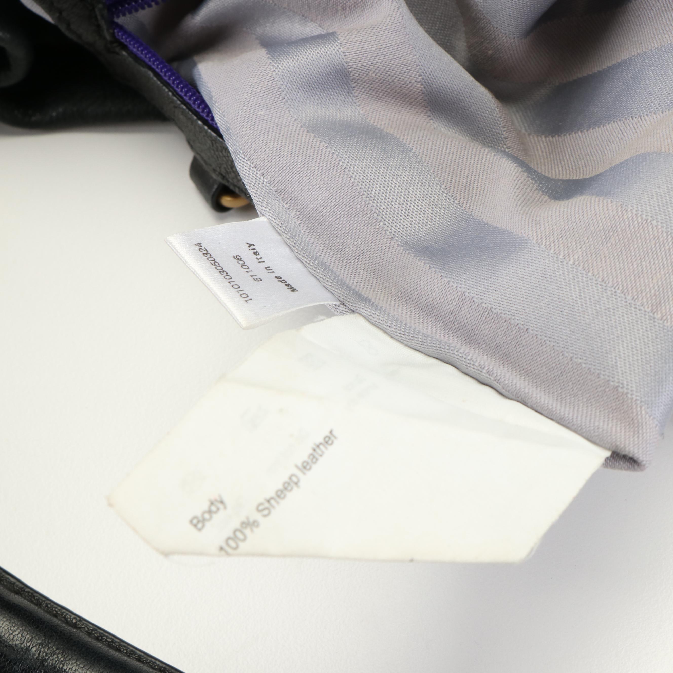 MCM Studded Hobo Bag in Black Leather