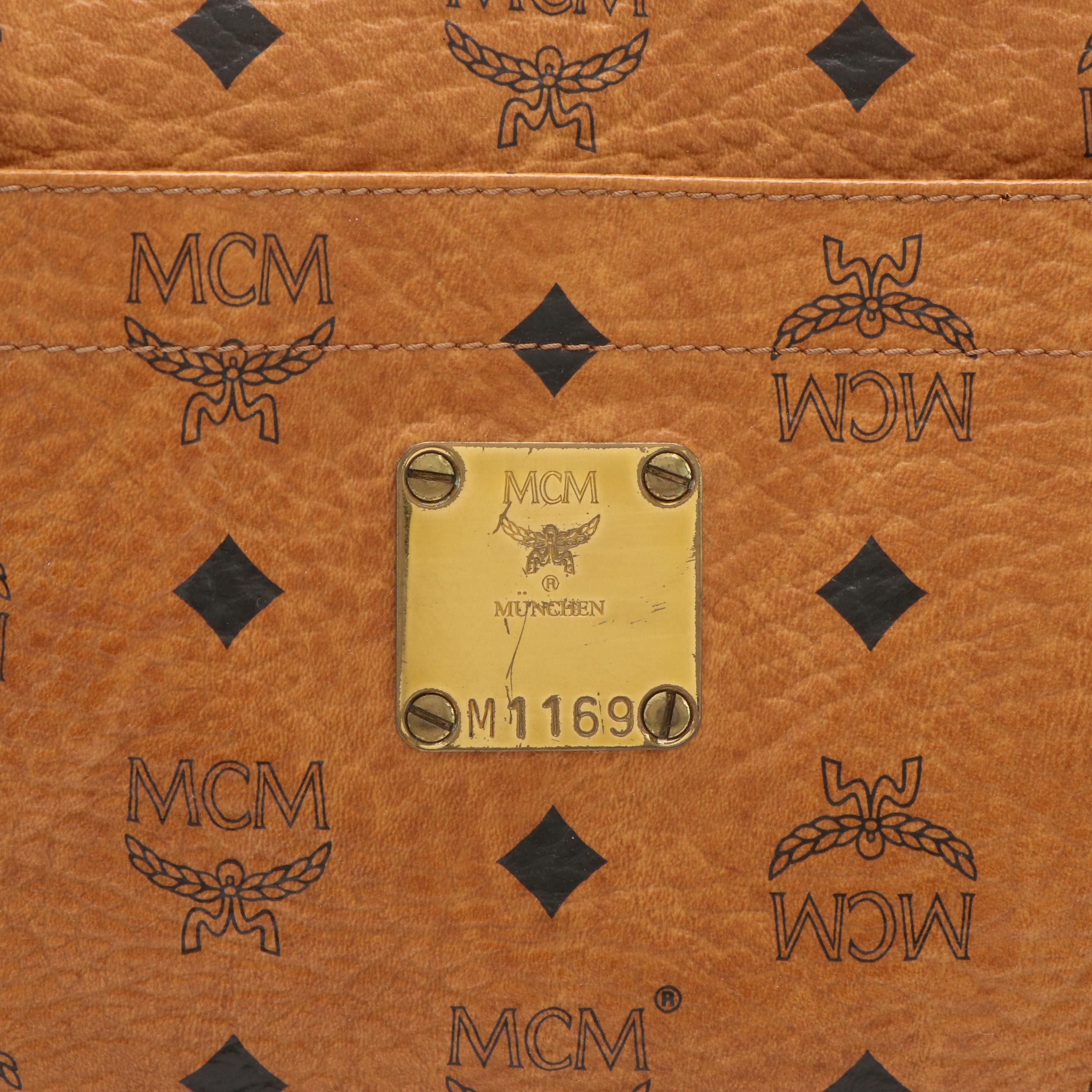 MCM Monogram Visetos Canvas Tote Bag