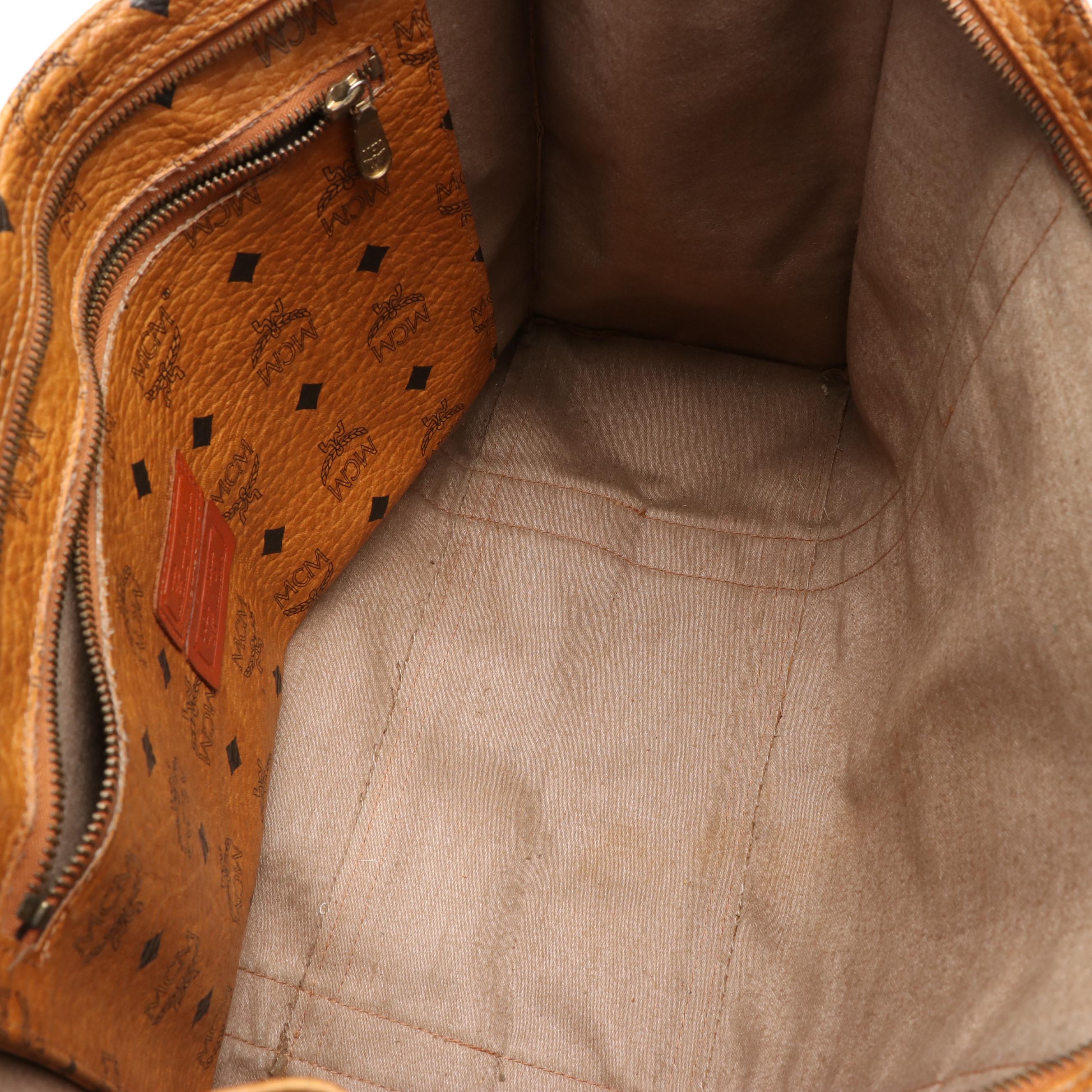 MCM Monogram Visetos Canvas Tote Bag