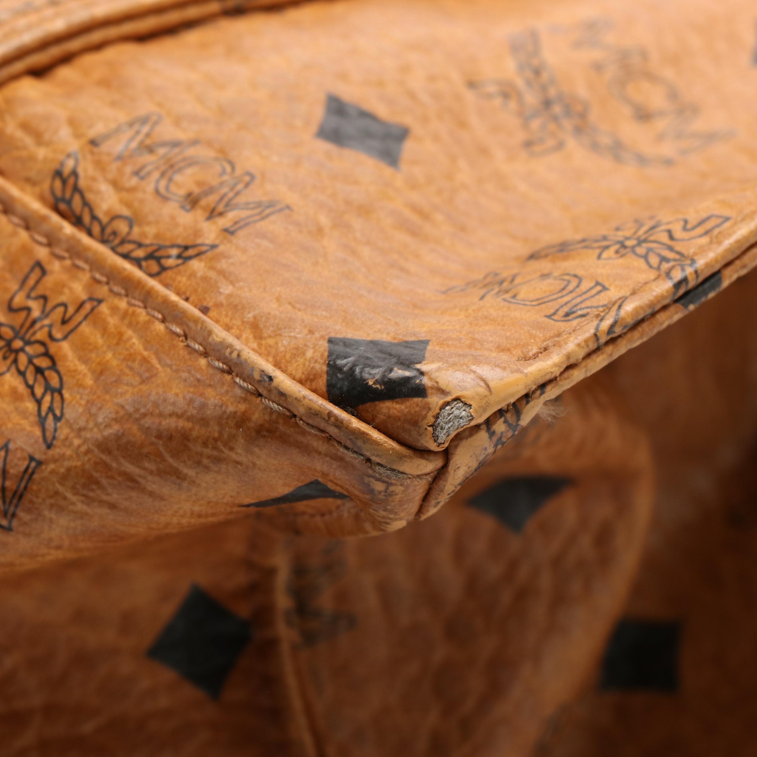 MCM Monogram Visetos Canvas Tote Bag