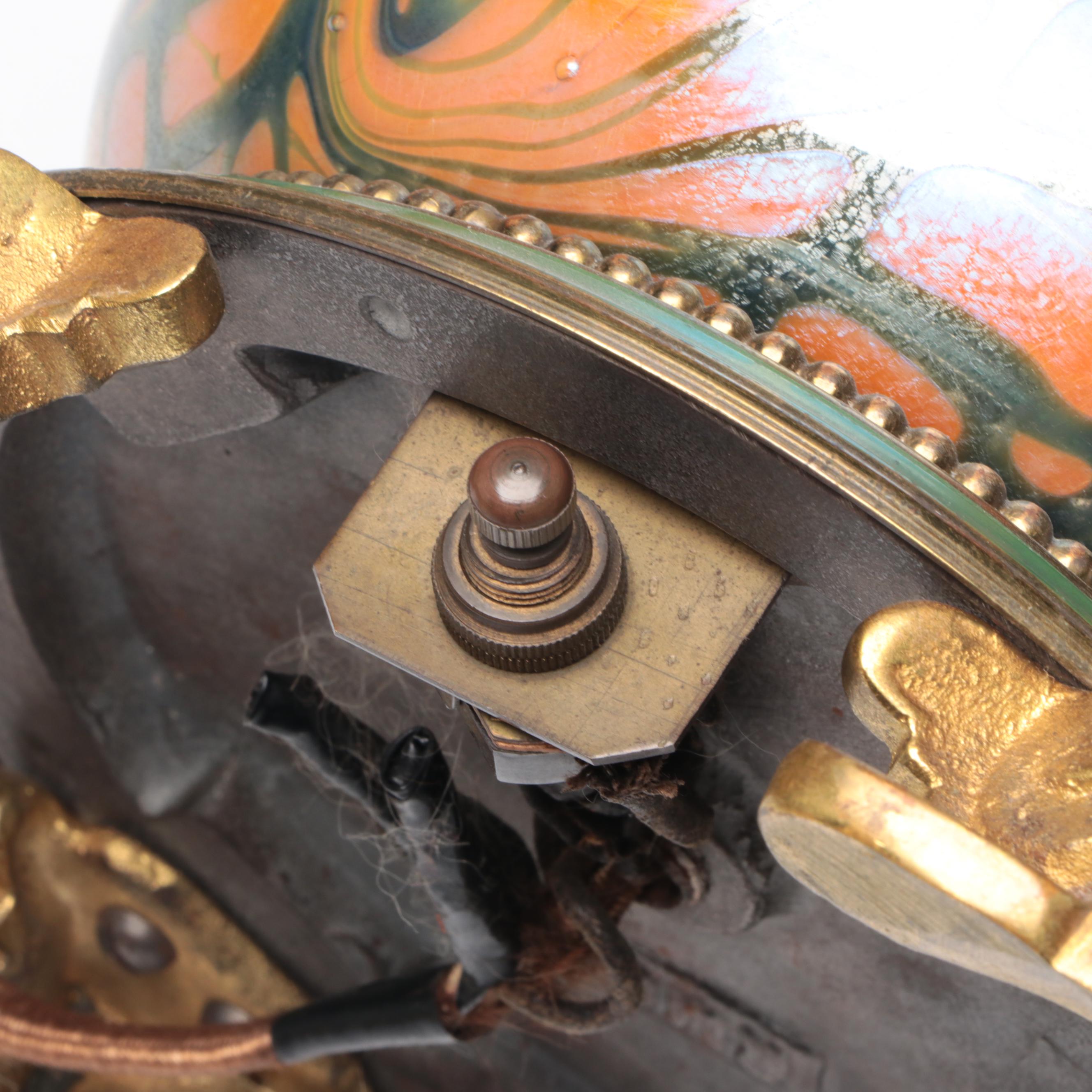 Durand Art Nouveau Studio Glass Table Lamp, Early 20th C