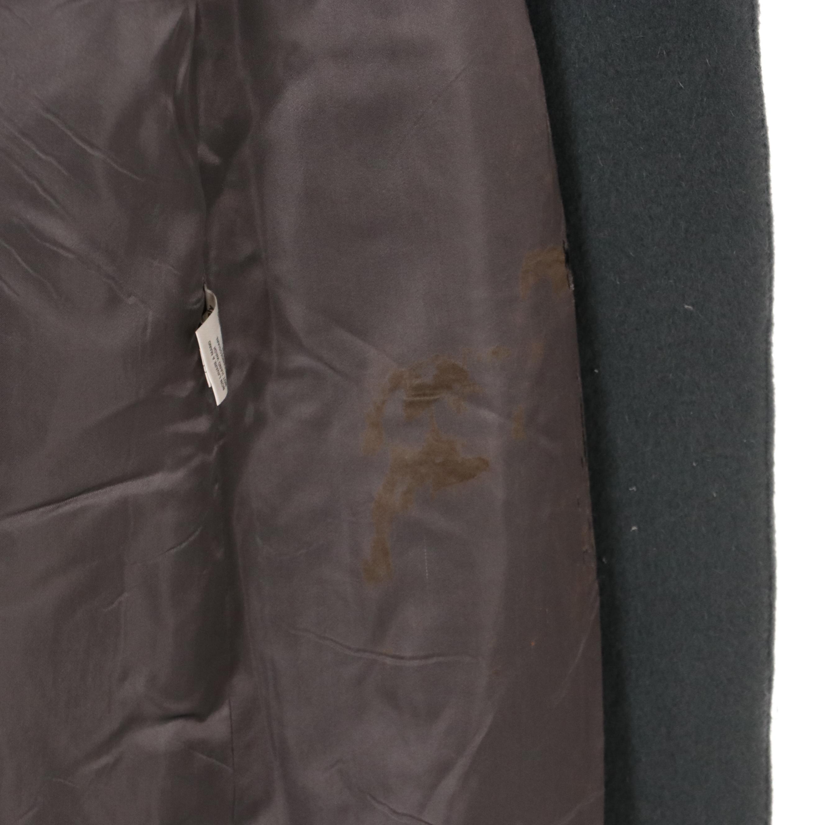 Men's Original Gloverall Duffle Coat and Other Charcoal Wool Havelock Coat