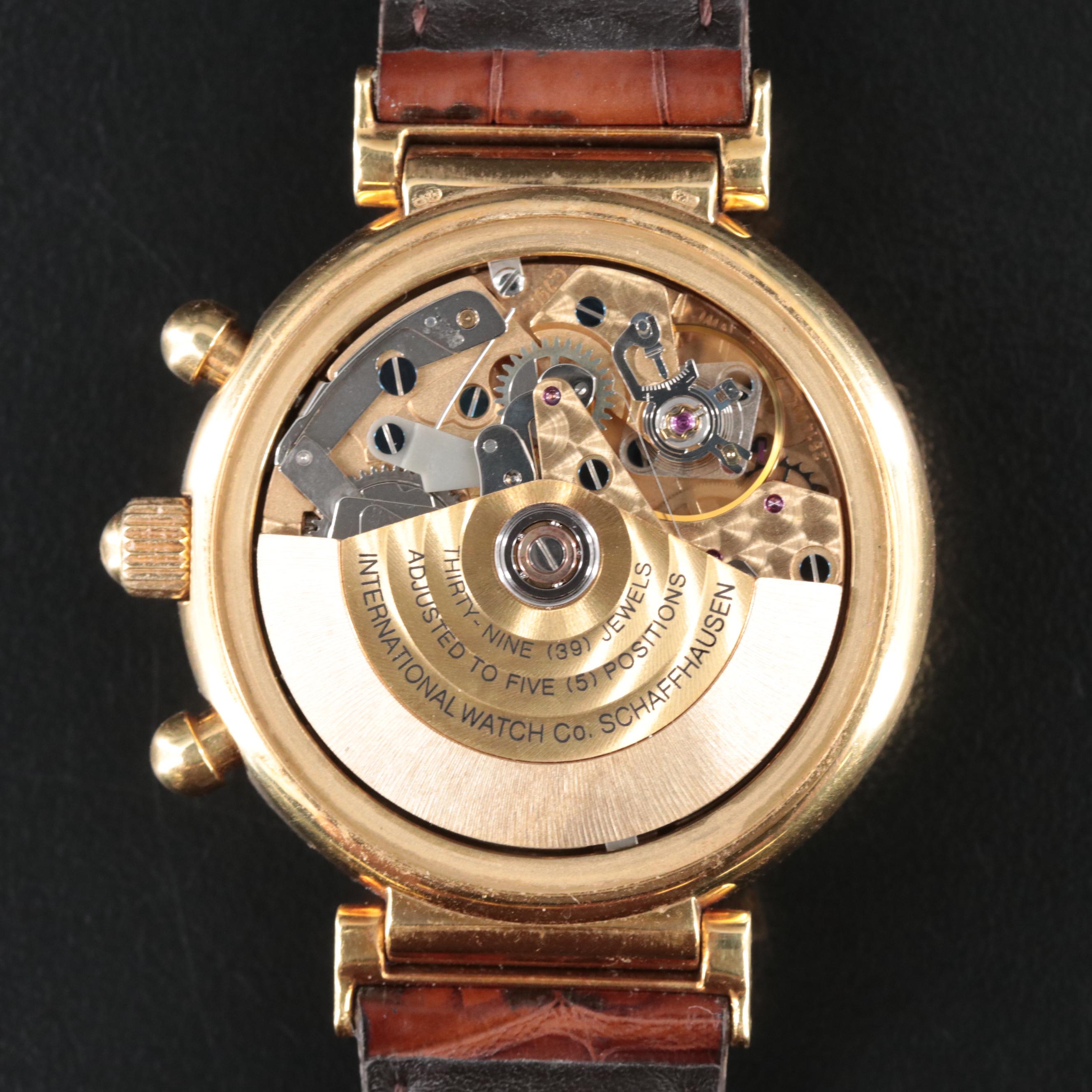 18K IWC Schaffhausen DaVinci Perpetual Calendar Watch